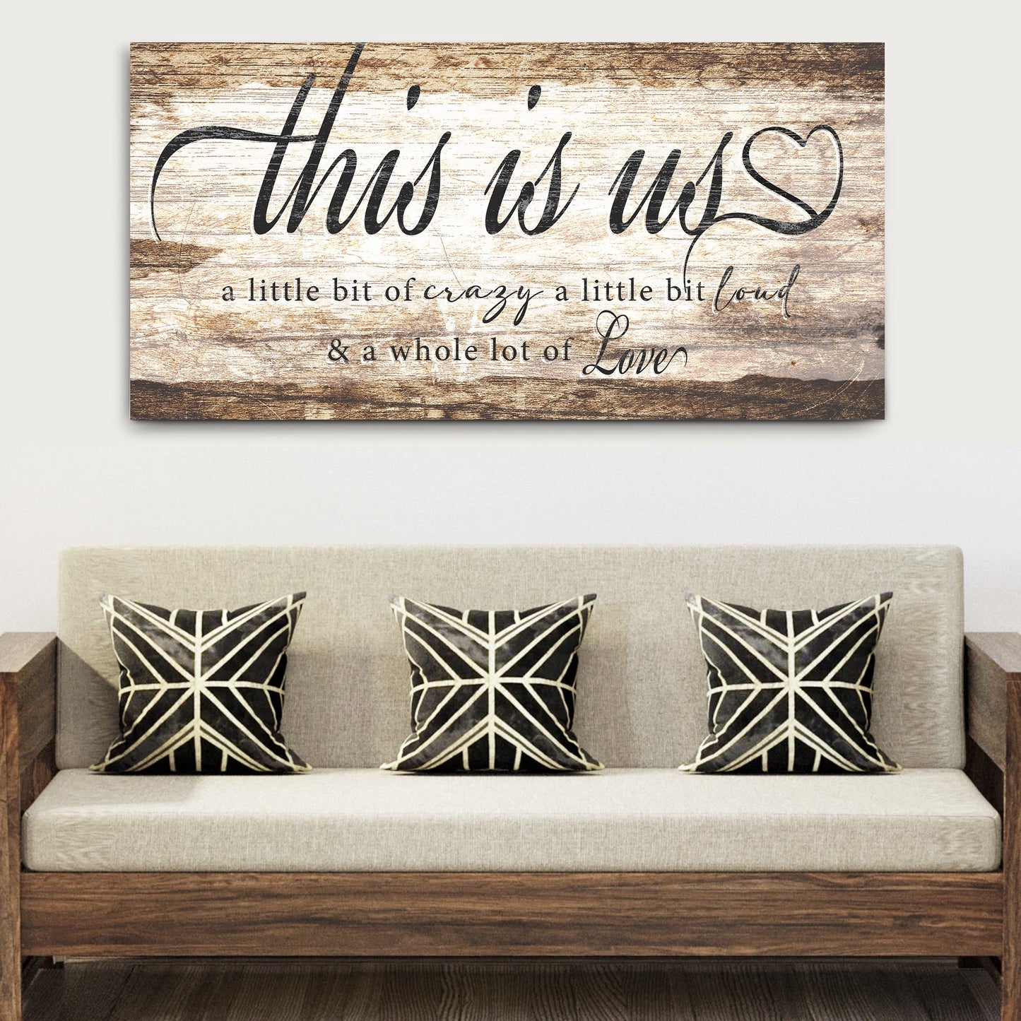 This Is Us canvas wall art sign - family togetherness home decor