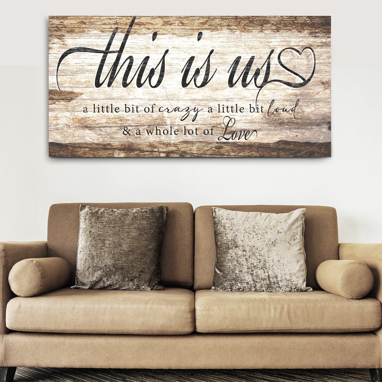 This Is Us Canvas Wall Art Sign
