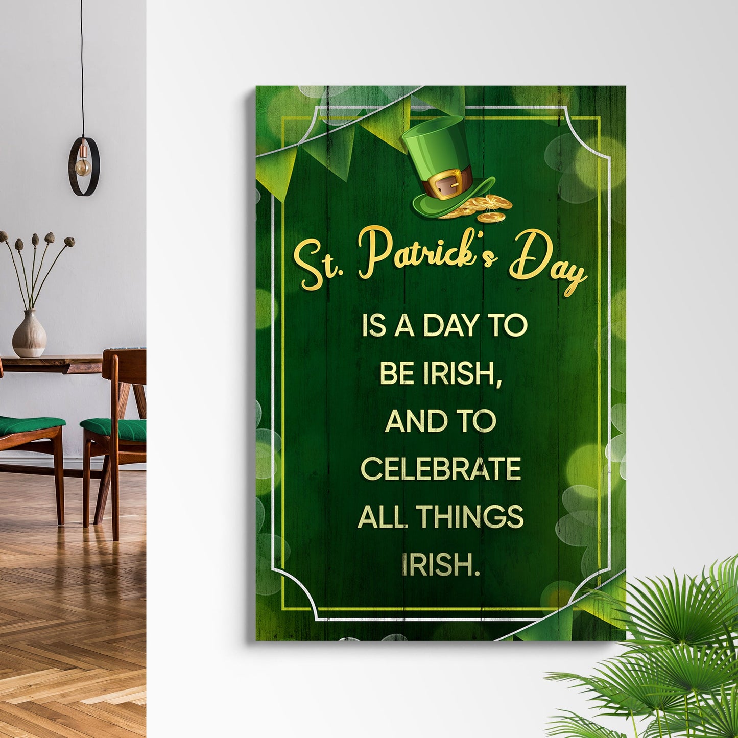 St. Patrick's Day Irish Canvas Wall Art Sign