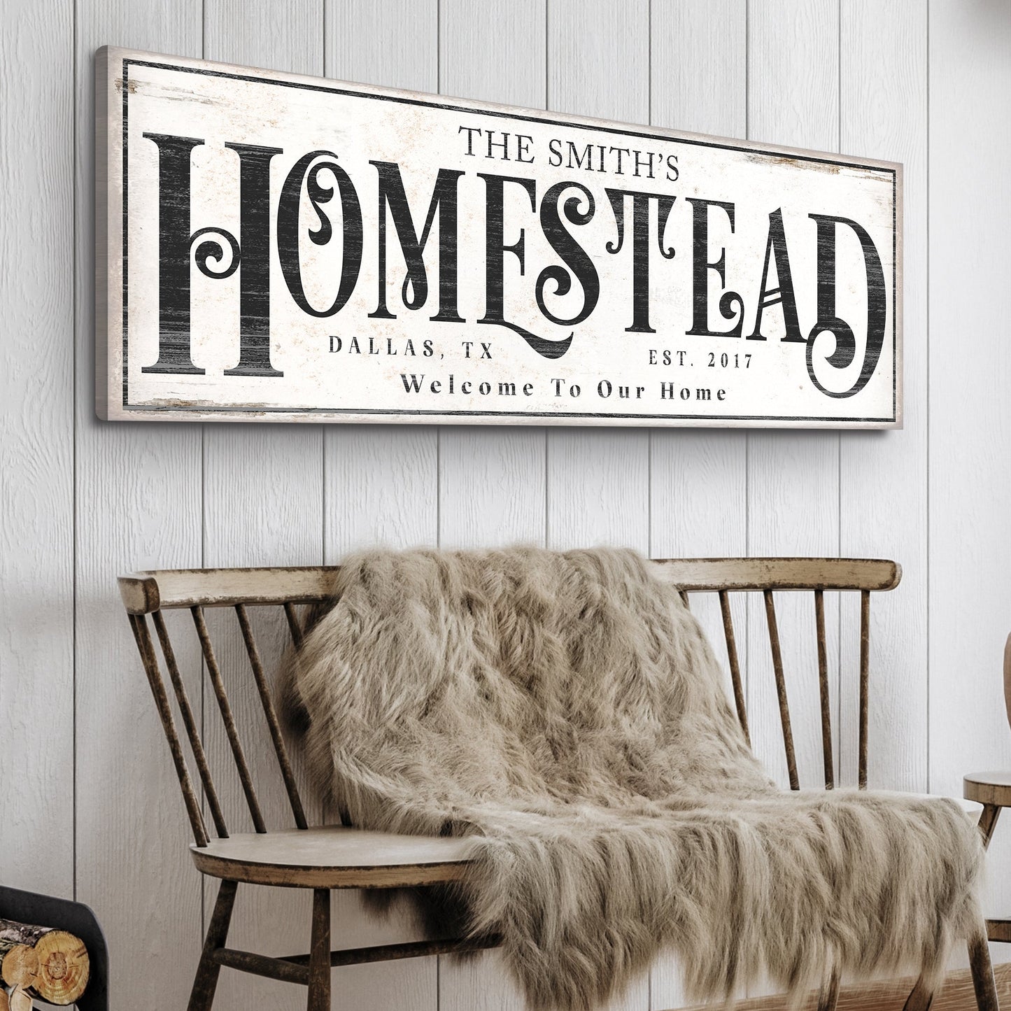 Vintage Homestead Canvas Wall Art III