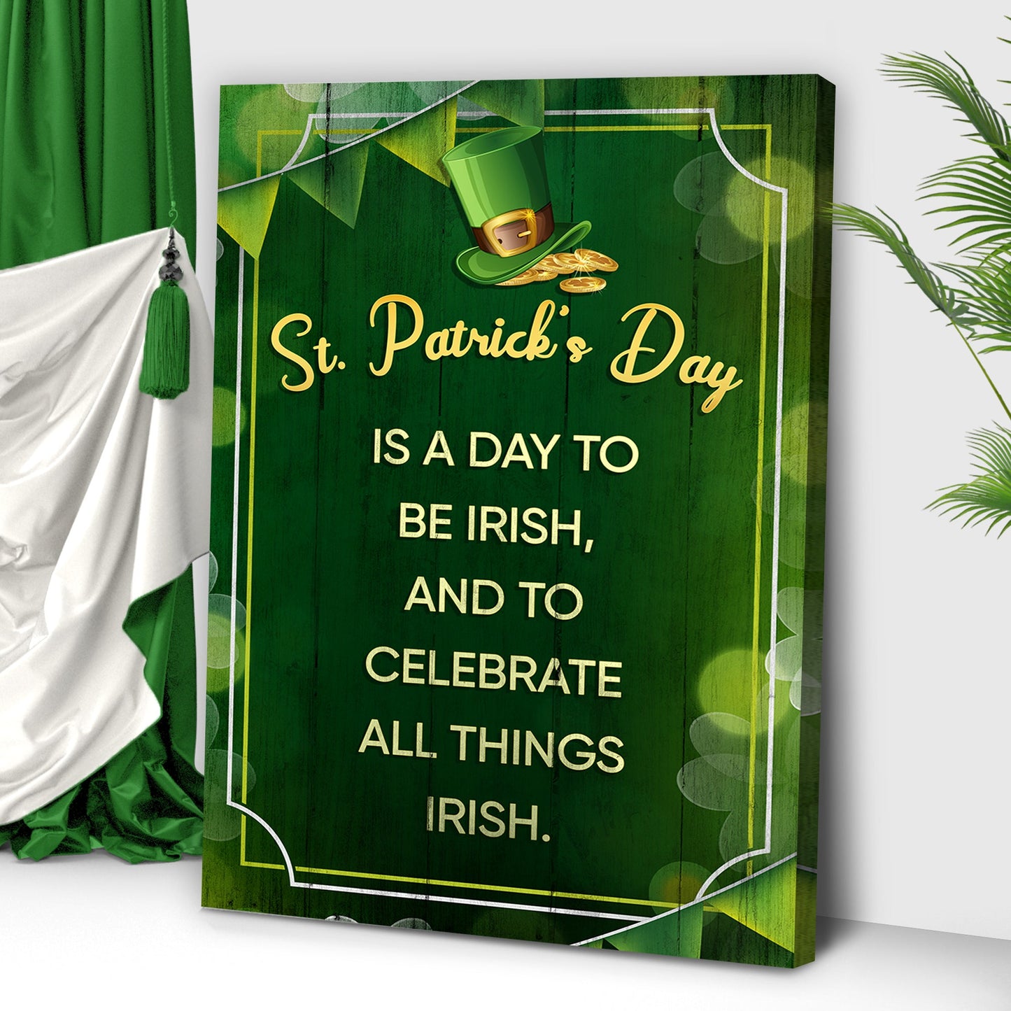 St. Patrick's Day Irish Canvas Wall Art Sign
