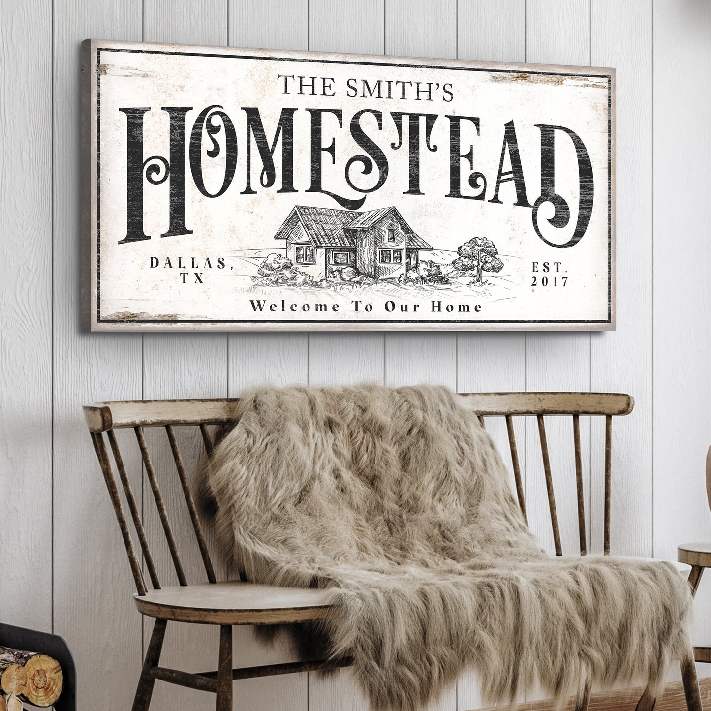 Vintage Homestead Canvas Wall Art II