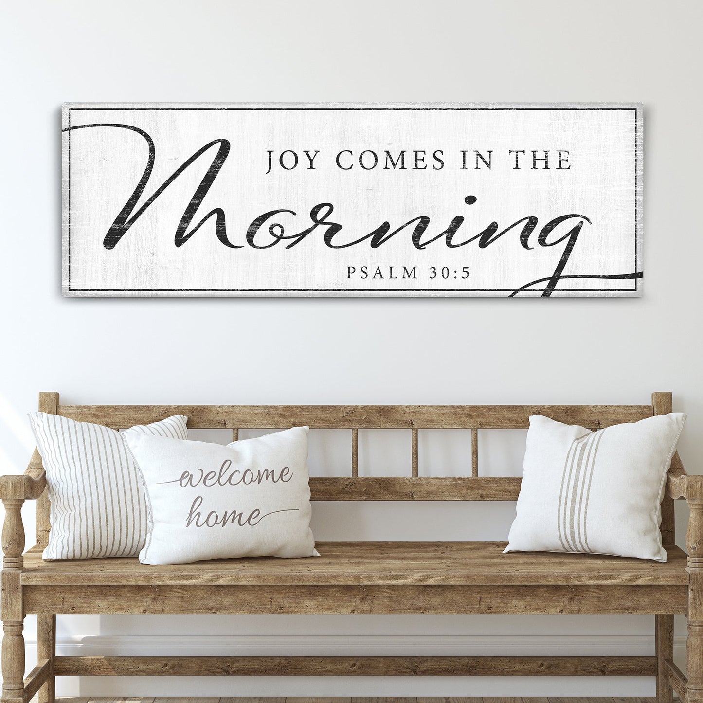 Joy Comes in the Morning Christian Canvas Art