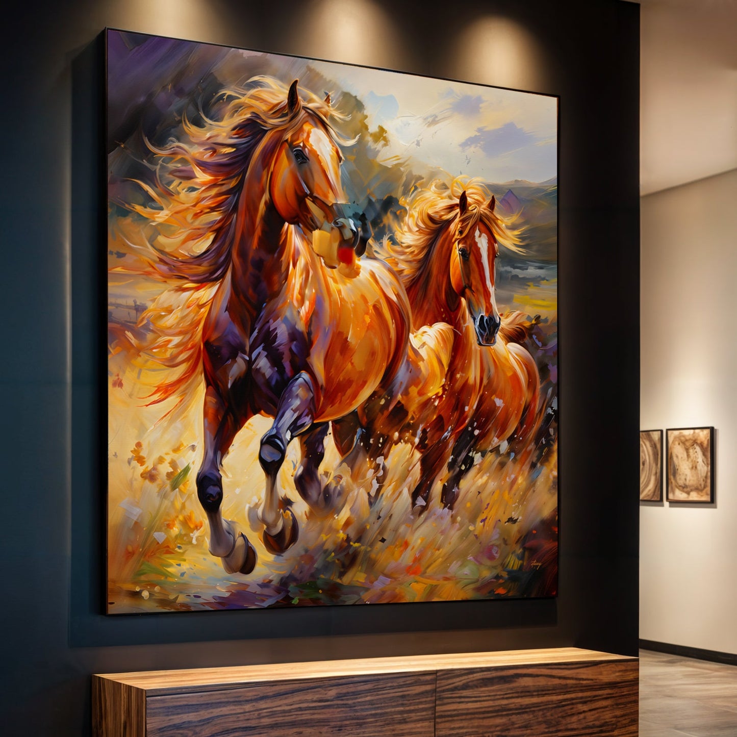 Majestic Gallop Horse Canvas Wall Art