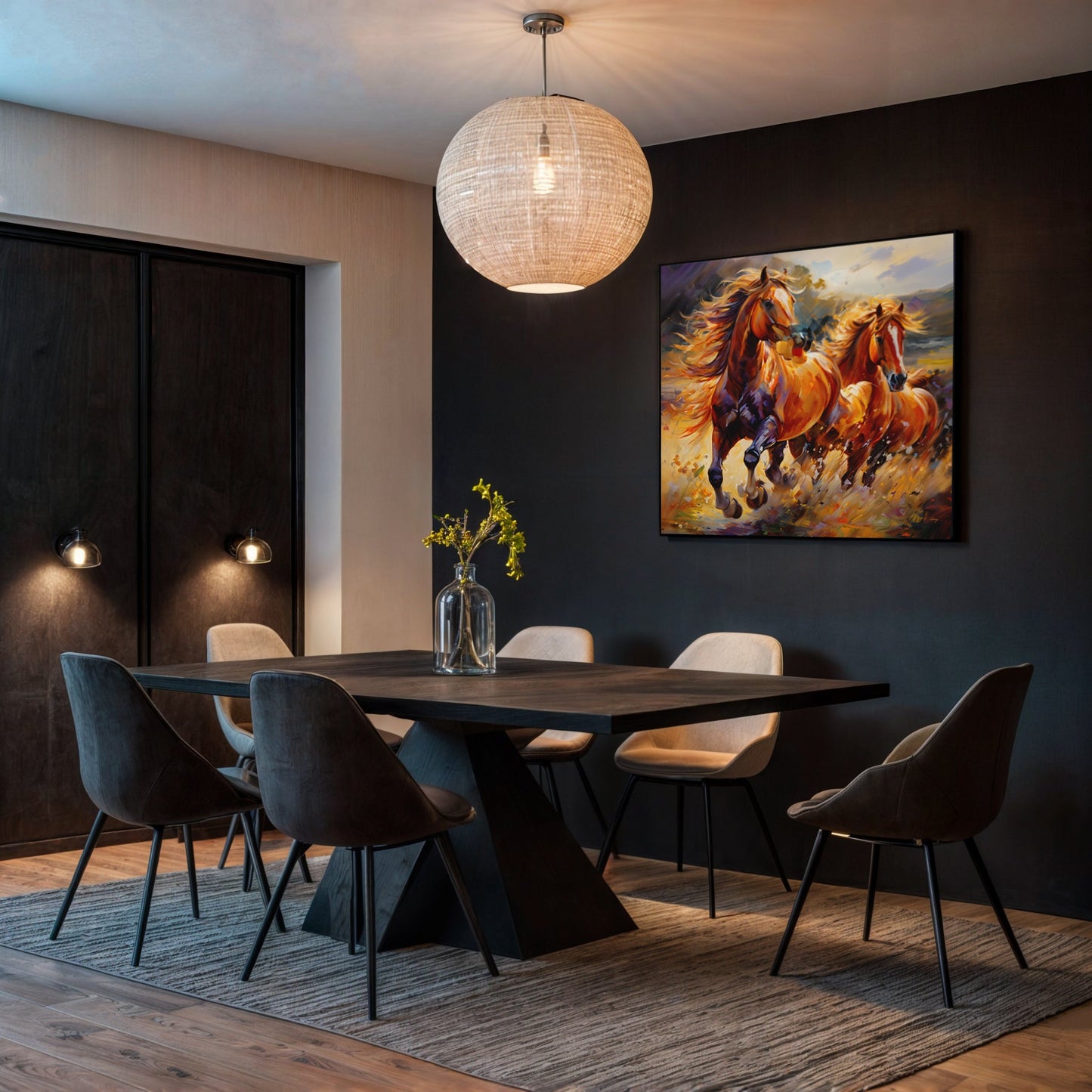 Majestic Gallop Horse Canvas Wall Art