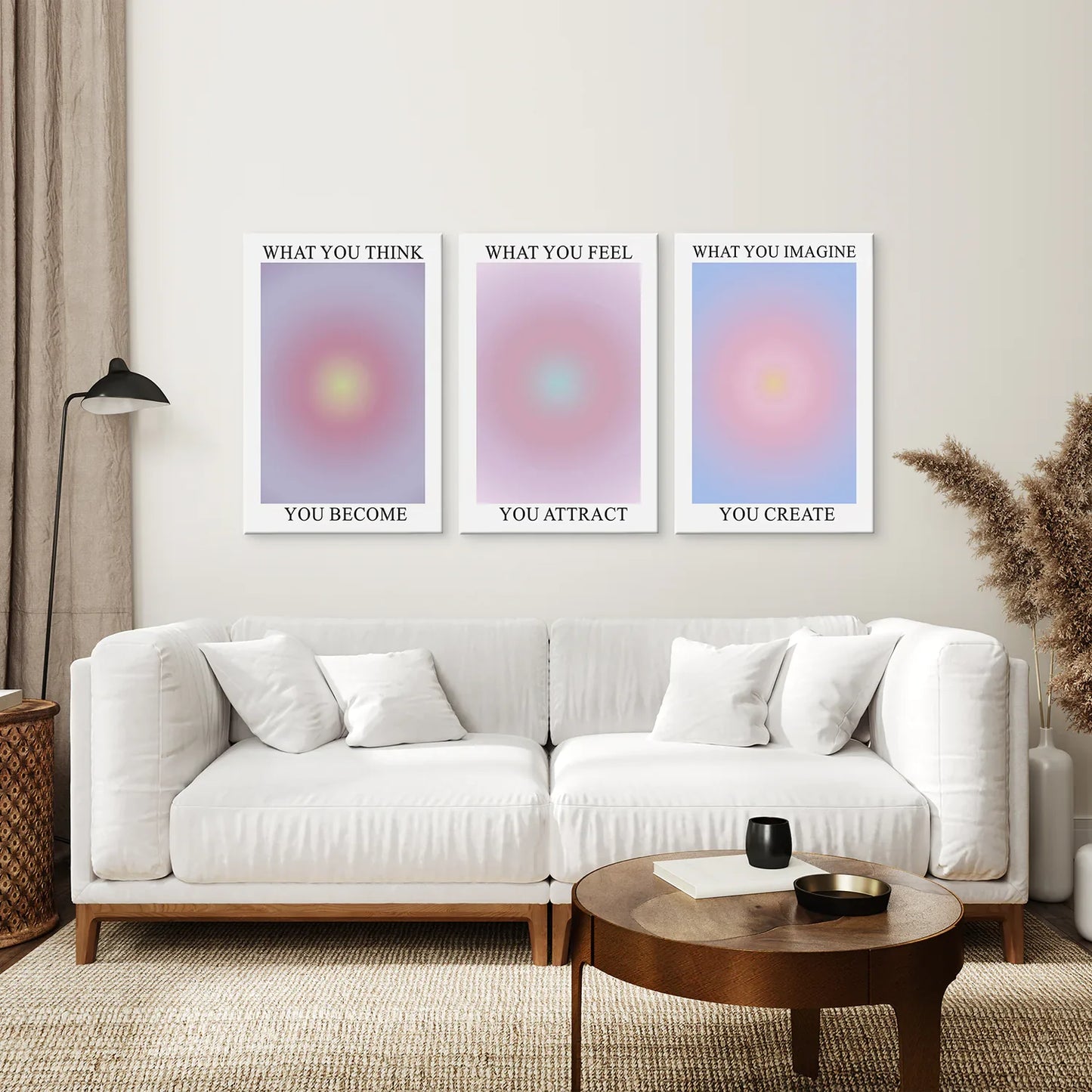 Spiritual Aura Energy Wall Art Set of 3 Prints