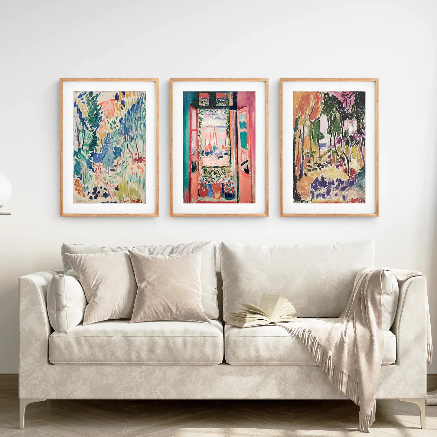 Abstract Painting Wall Art Set of 3 Modern Prints