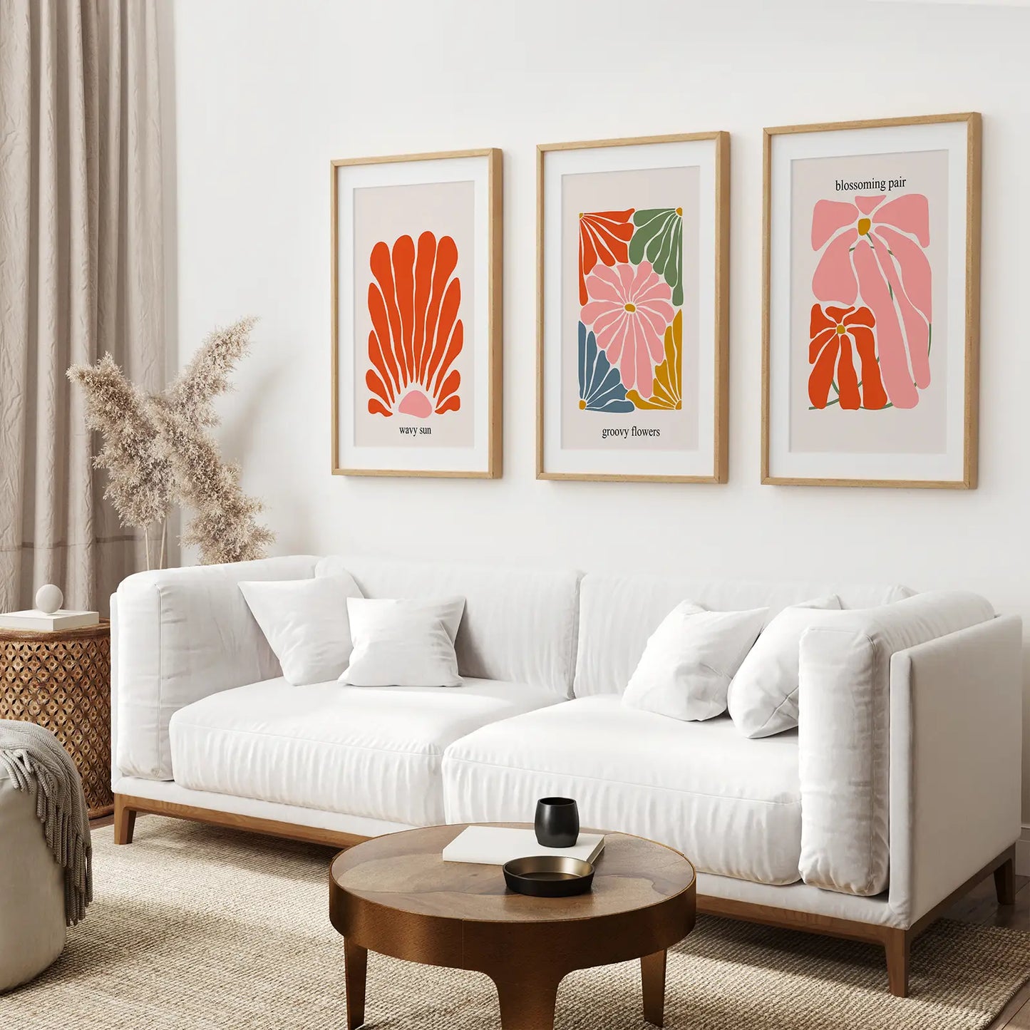 Colorful Flower Market Floral Wall Art Print