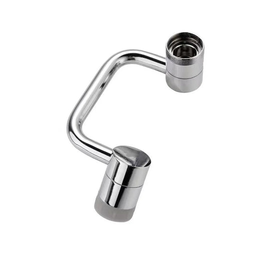 Mechanical arm faucet bubbler extension attachment shown alone on white background