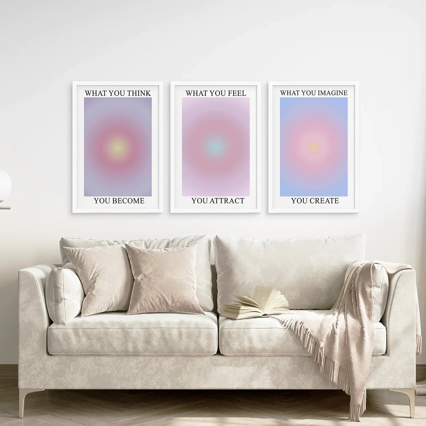 Spiritual Aura Energy Wall Art Set of 3 Prints