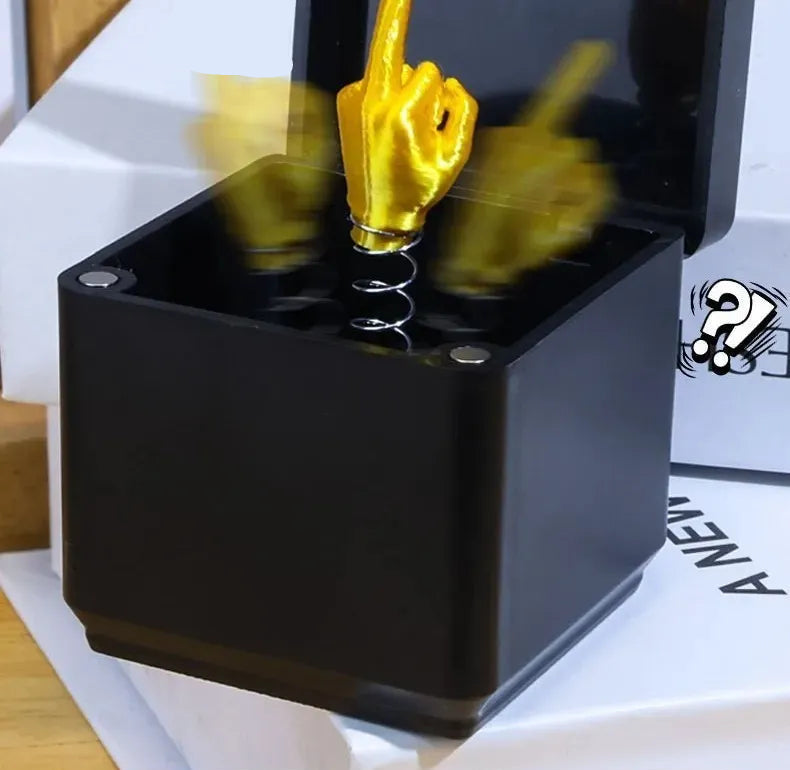 Middle finger prank box perfect white elephant secret santa gift