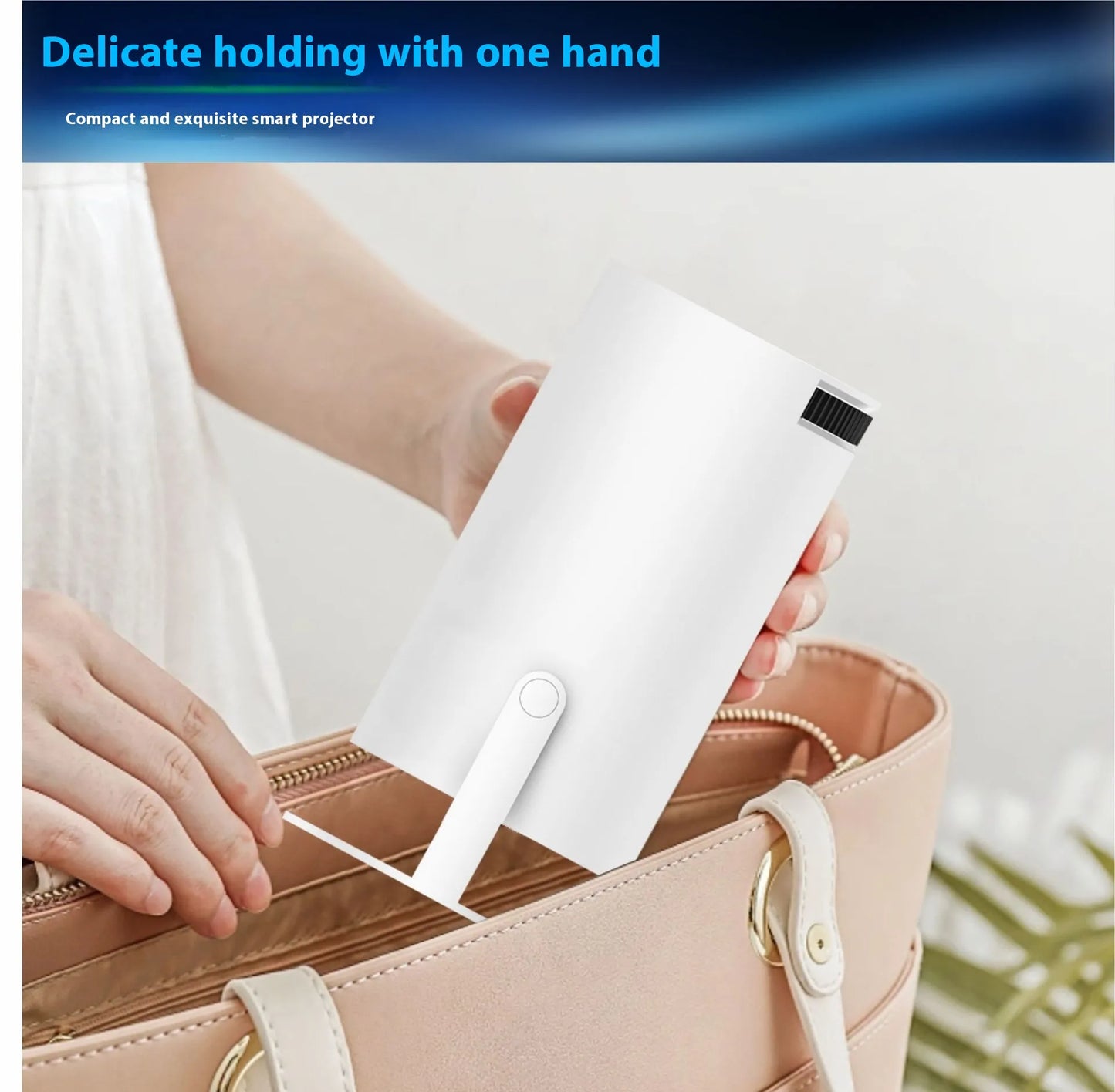 Mini portable projector compact size fits in handbag