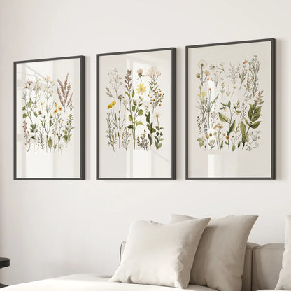 Minimalist Wild Plants Botanical Wall Art Set
