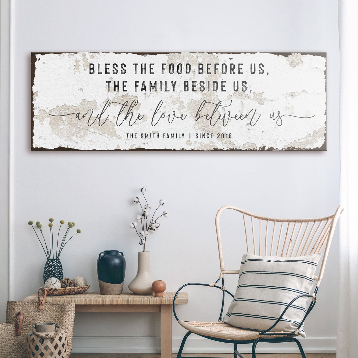 Personalized Family Name Canvas Sign Wall Art