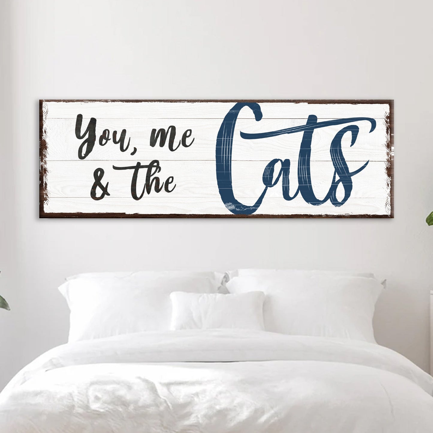 You Me and the Cats Canvas Wall Art
