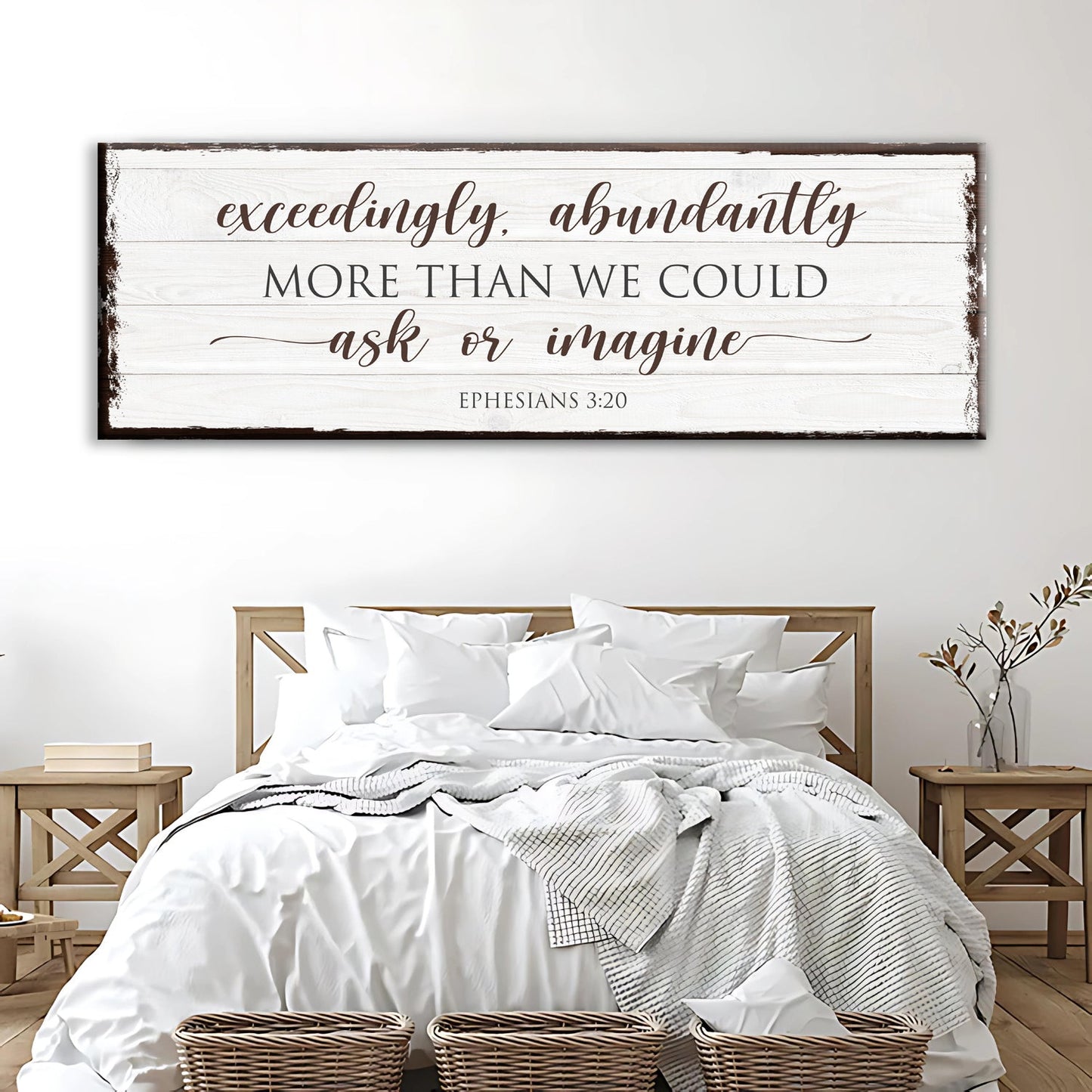 Exceedingly Abundantly More Faith Canvas Wall Art