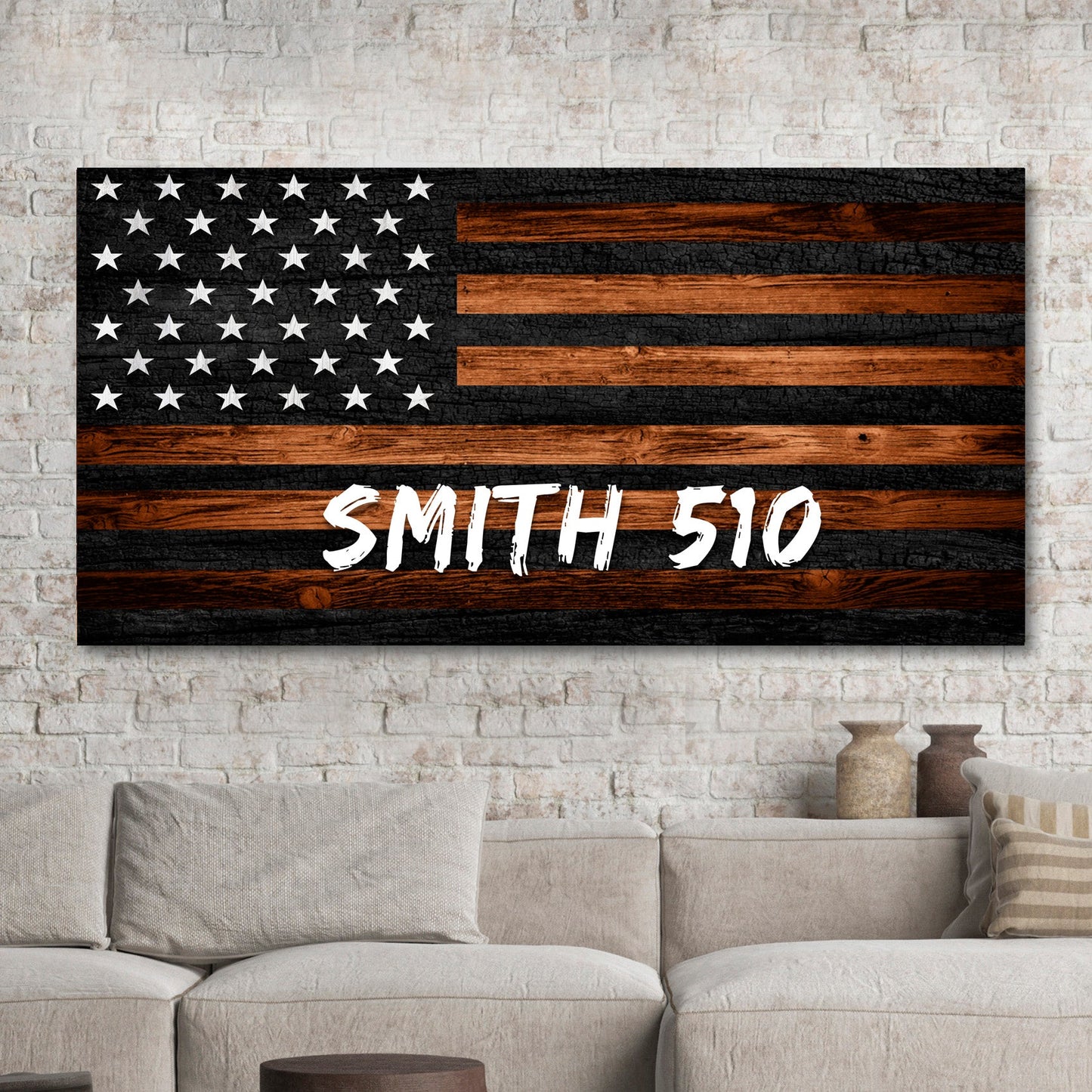Personalized Police Officer Name Sign Canvas Wall Art