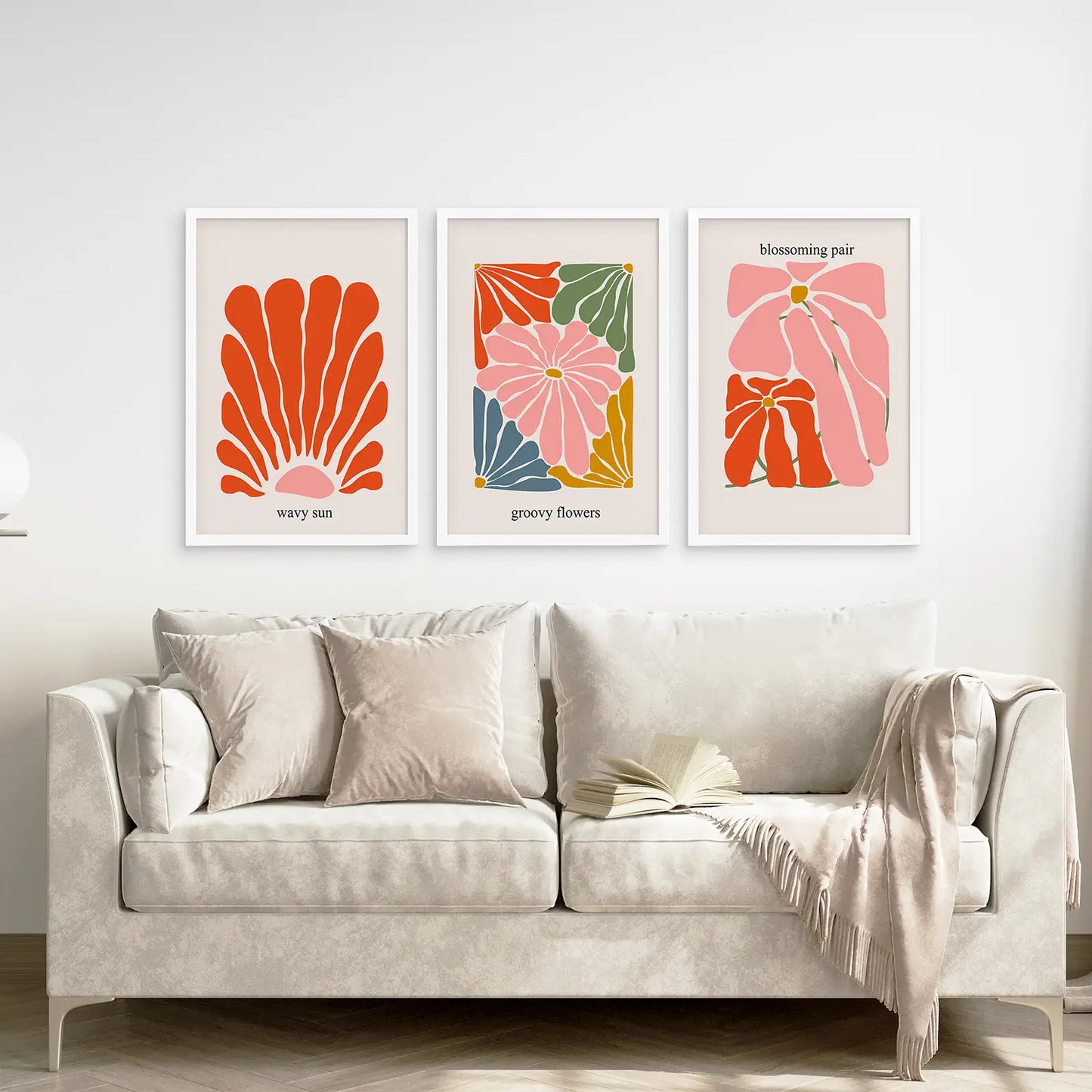 Colorful Flower Market Floral Wall Art Print