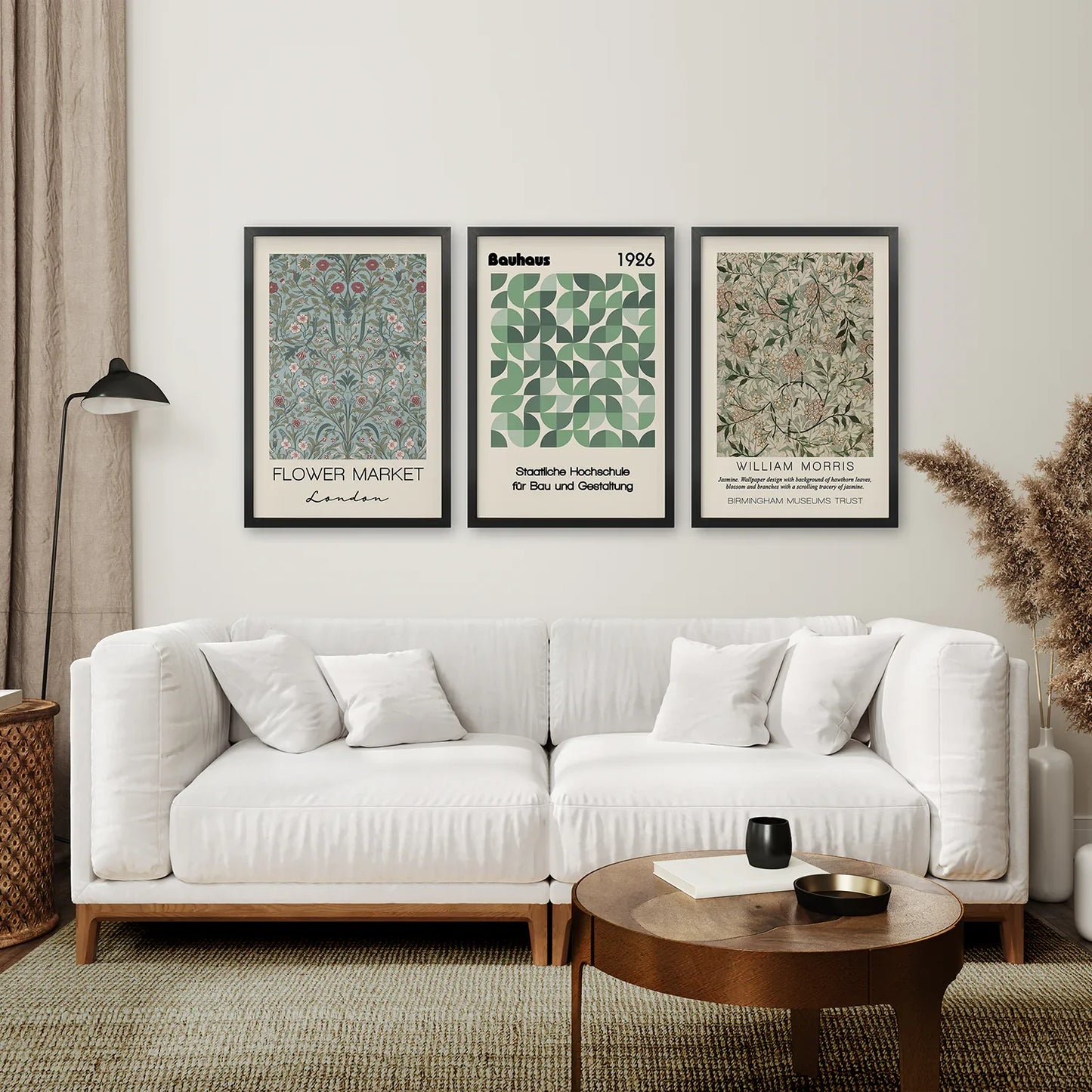 Neutral Botanical Wall Art Set of 3 Home Prints