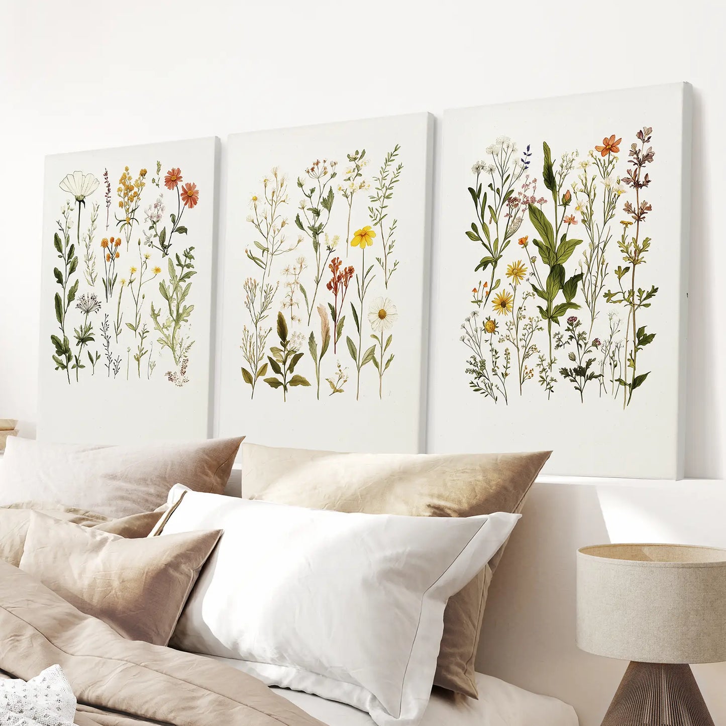 Watercolor Wildflower Nursery Wall Art Set of 3