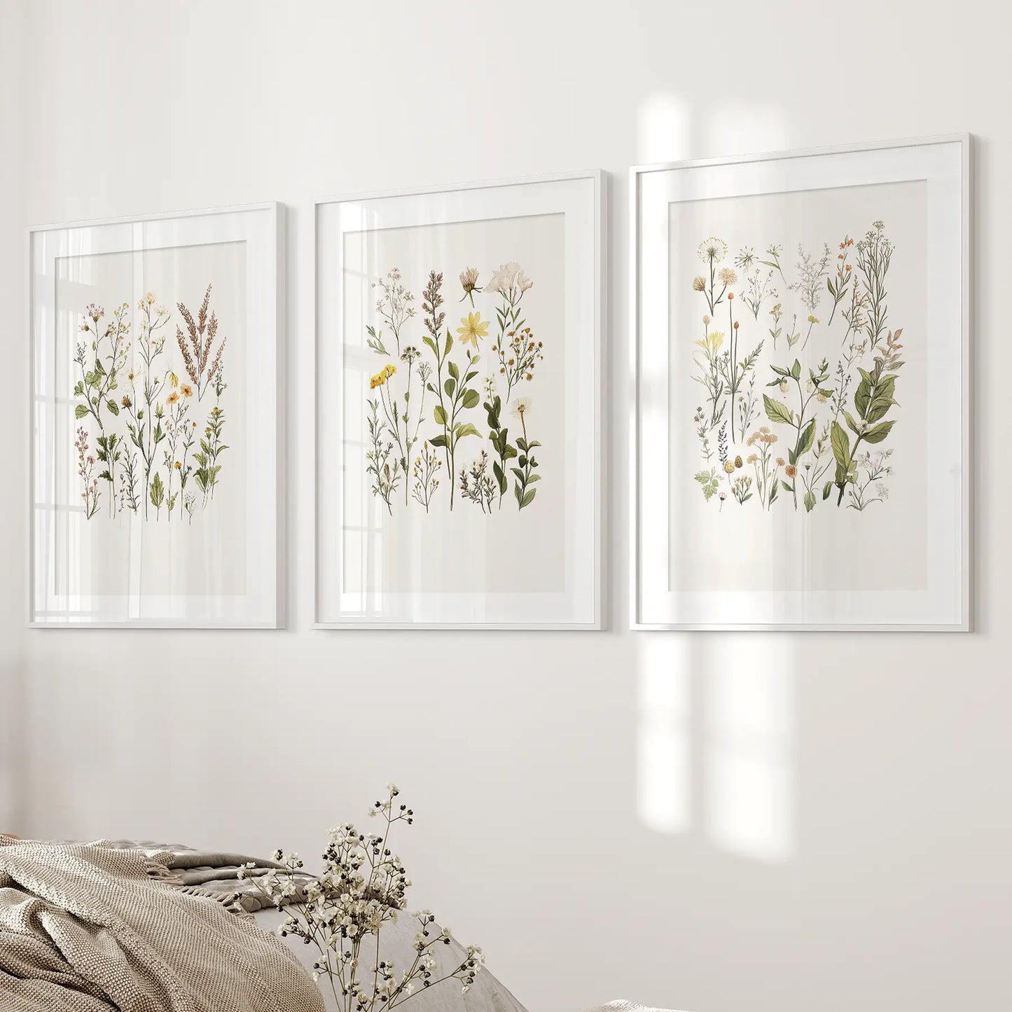 Minimalist Wild Plants Botanical Wall Art Set