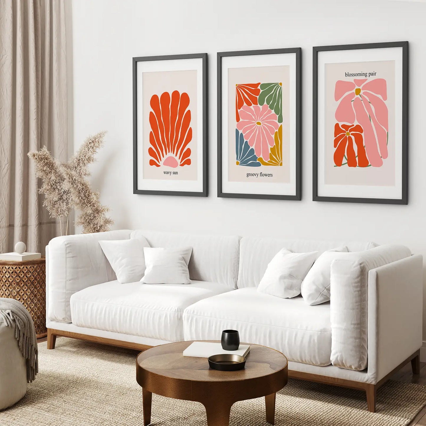 Colorful Flower Market Floral Wall Art Print