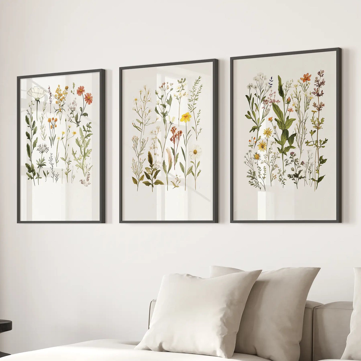 Watercolor Wildflower Nursery Wall Art Set of 3