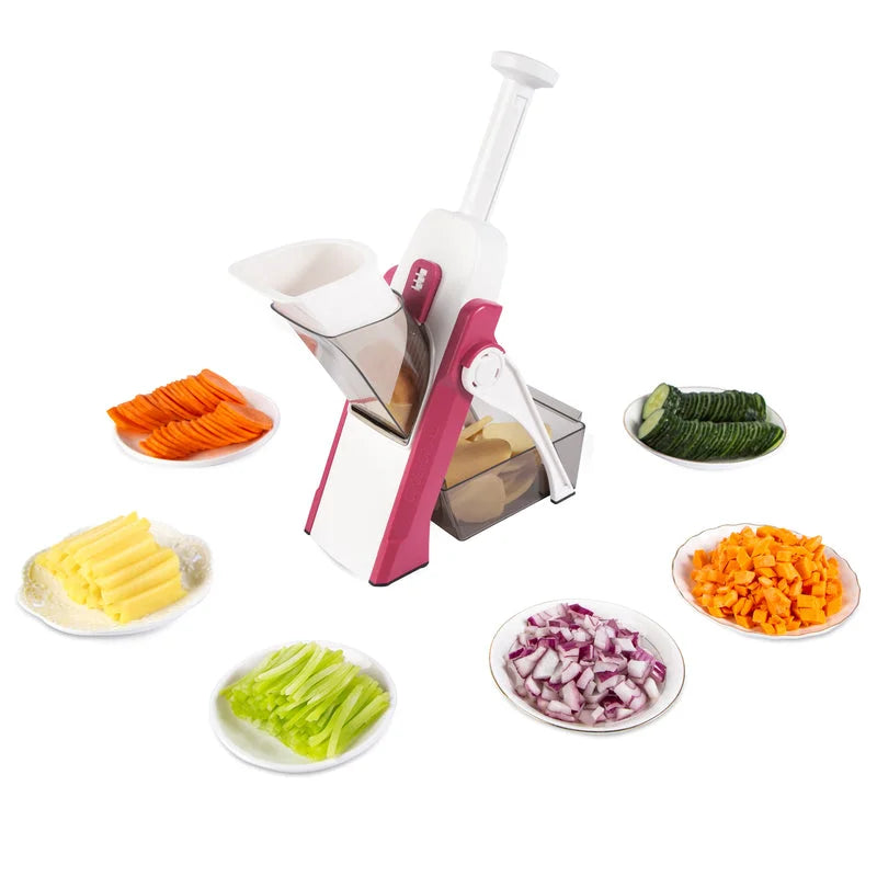 Multifunctional lemon slicer red first generation with assorted vegetable cuts