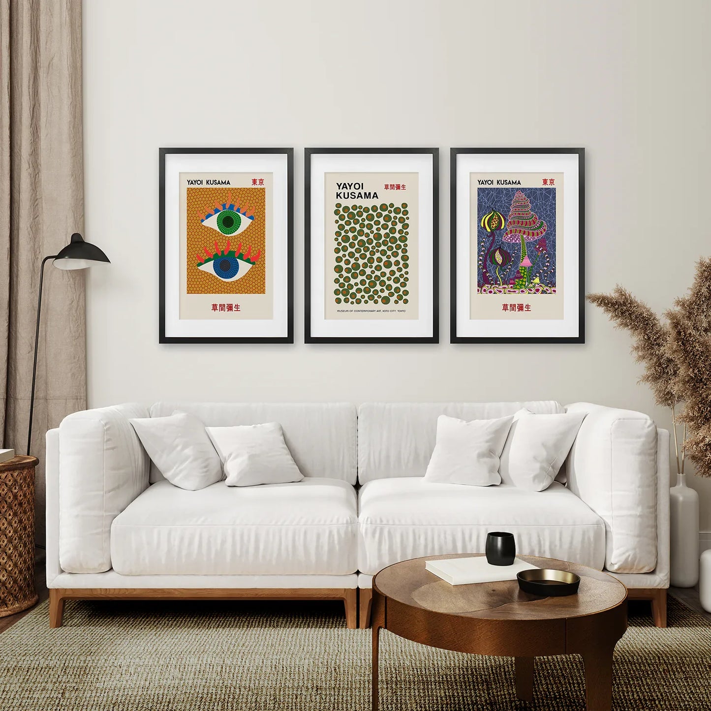 Modern Exhibition Wall Art Set of 3 Museum Prints