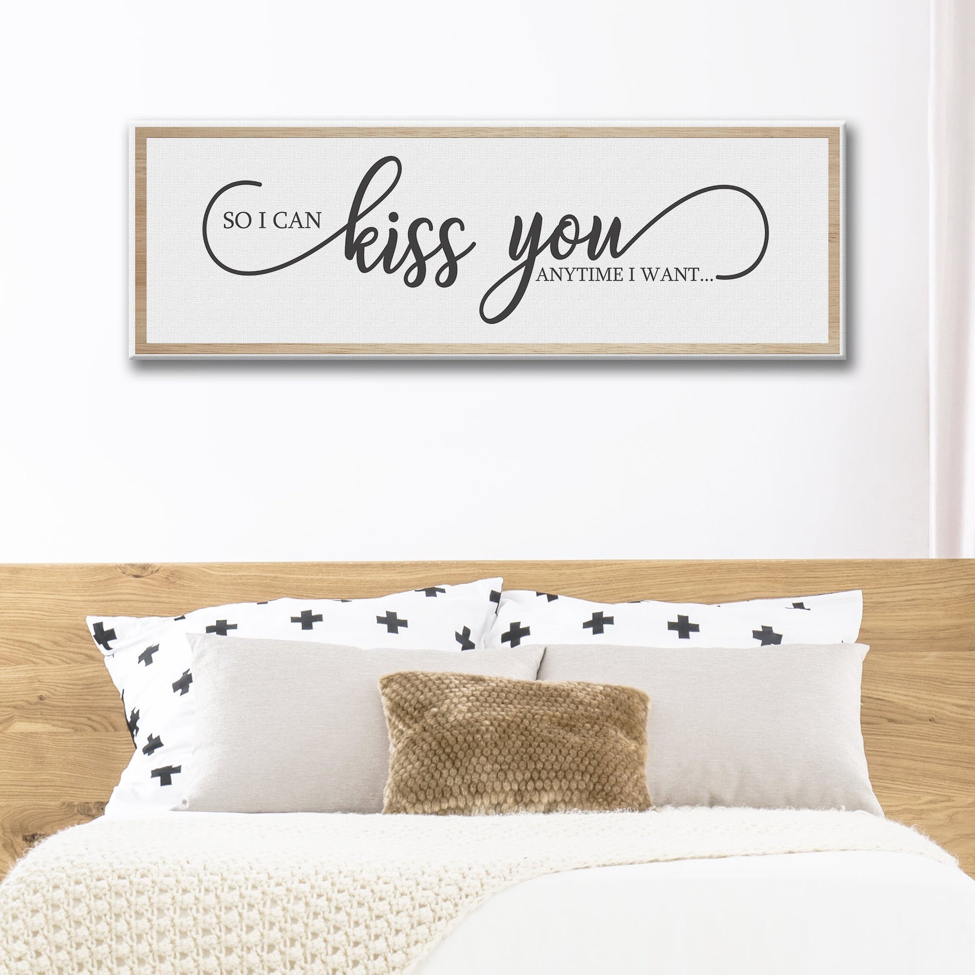 So I Can Kiss You Anytime I Want canvas wall art
