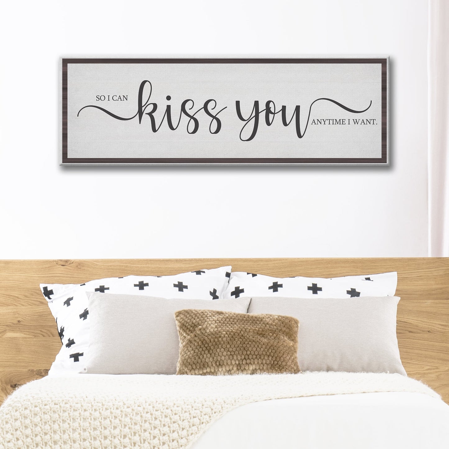 So I Can Kiss You Anytime I Want Canvas Wall Art