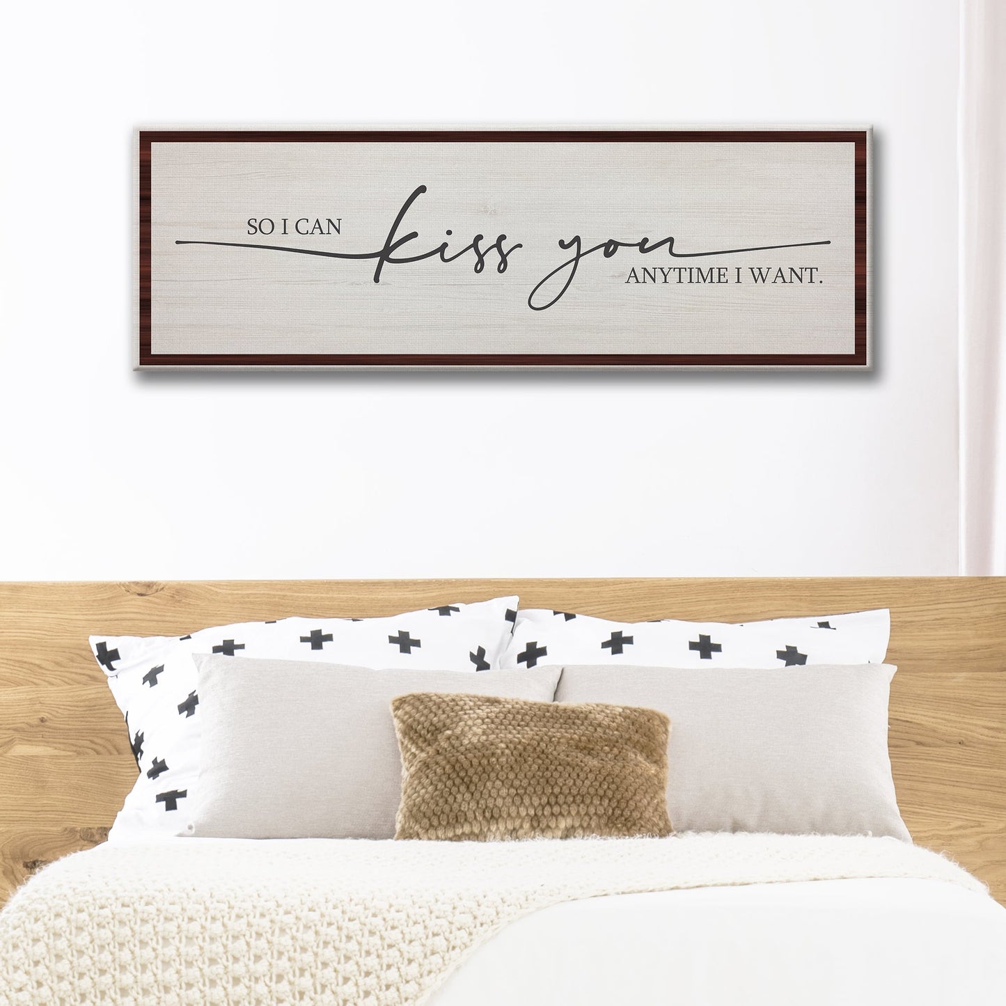 So I Can Kiss You Anytime I Want Canvas Wall Art