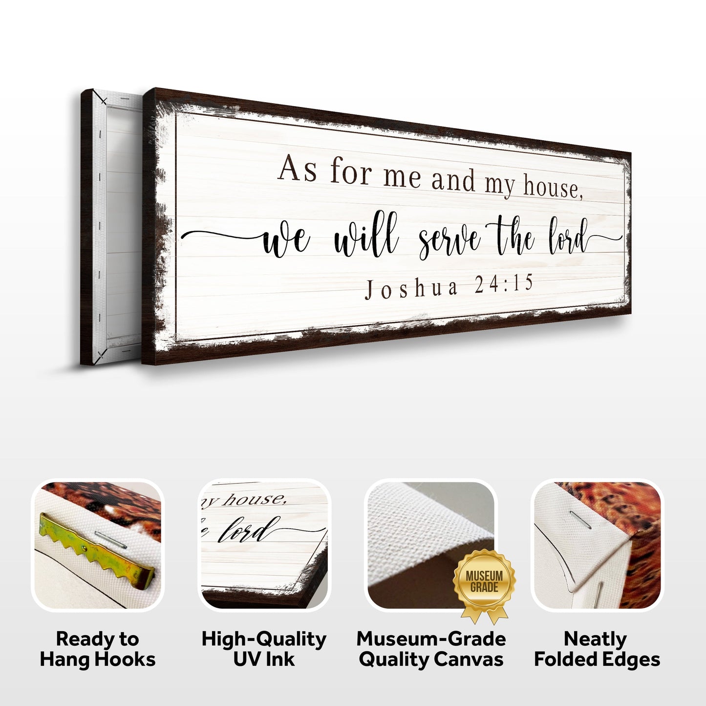 Joshua 24:15 We Will Serve The Lord Canvas Wall Art