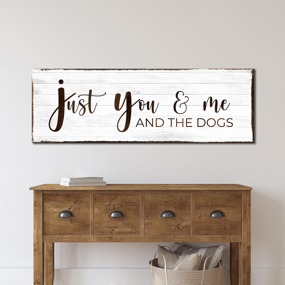 Just You, Me, And The Dogs Canvas Wall Art