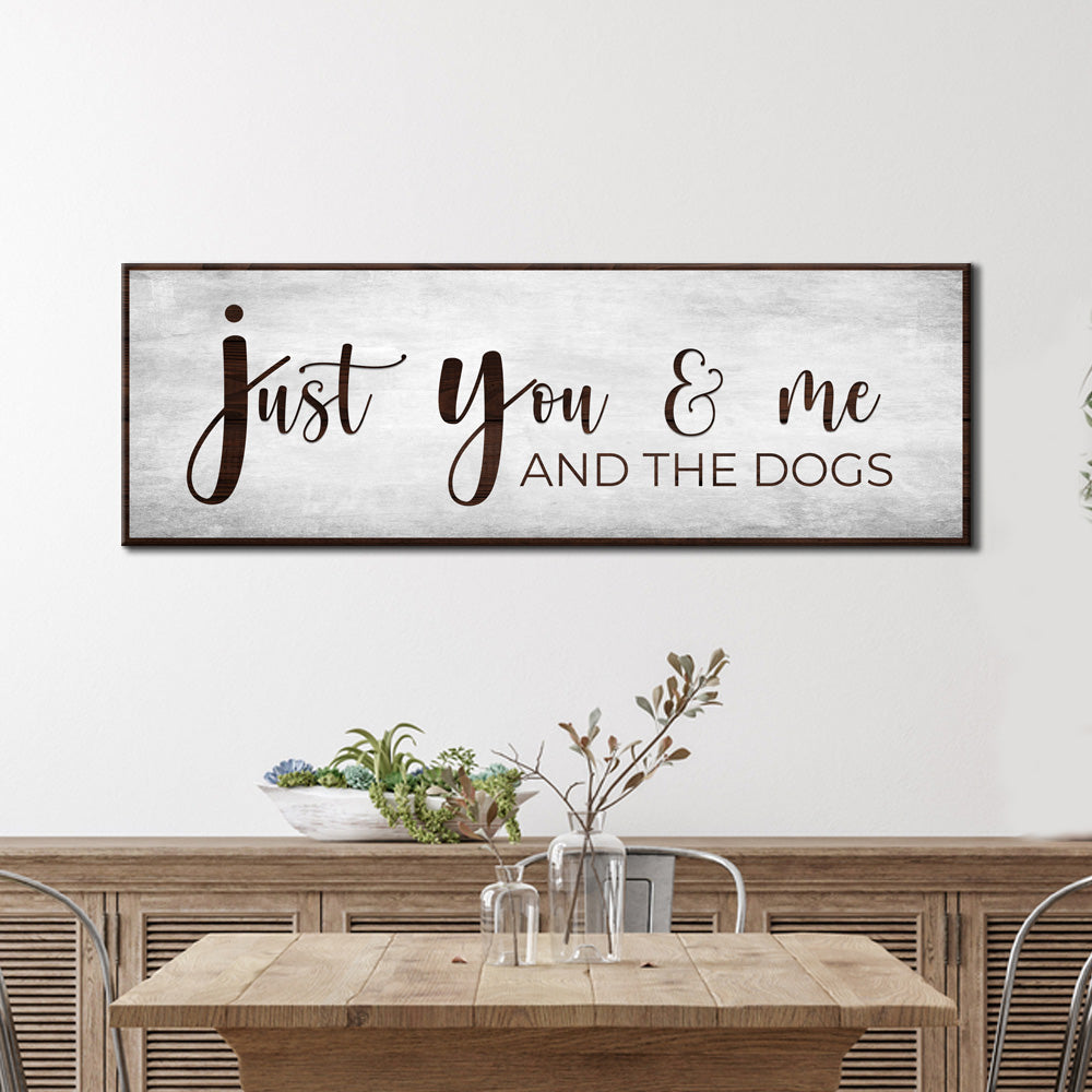 Just You, Me, And The Dogs Canvas Wall Art