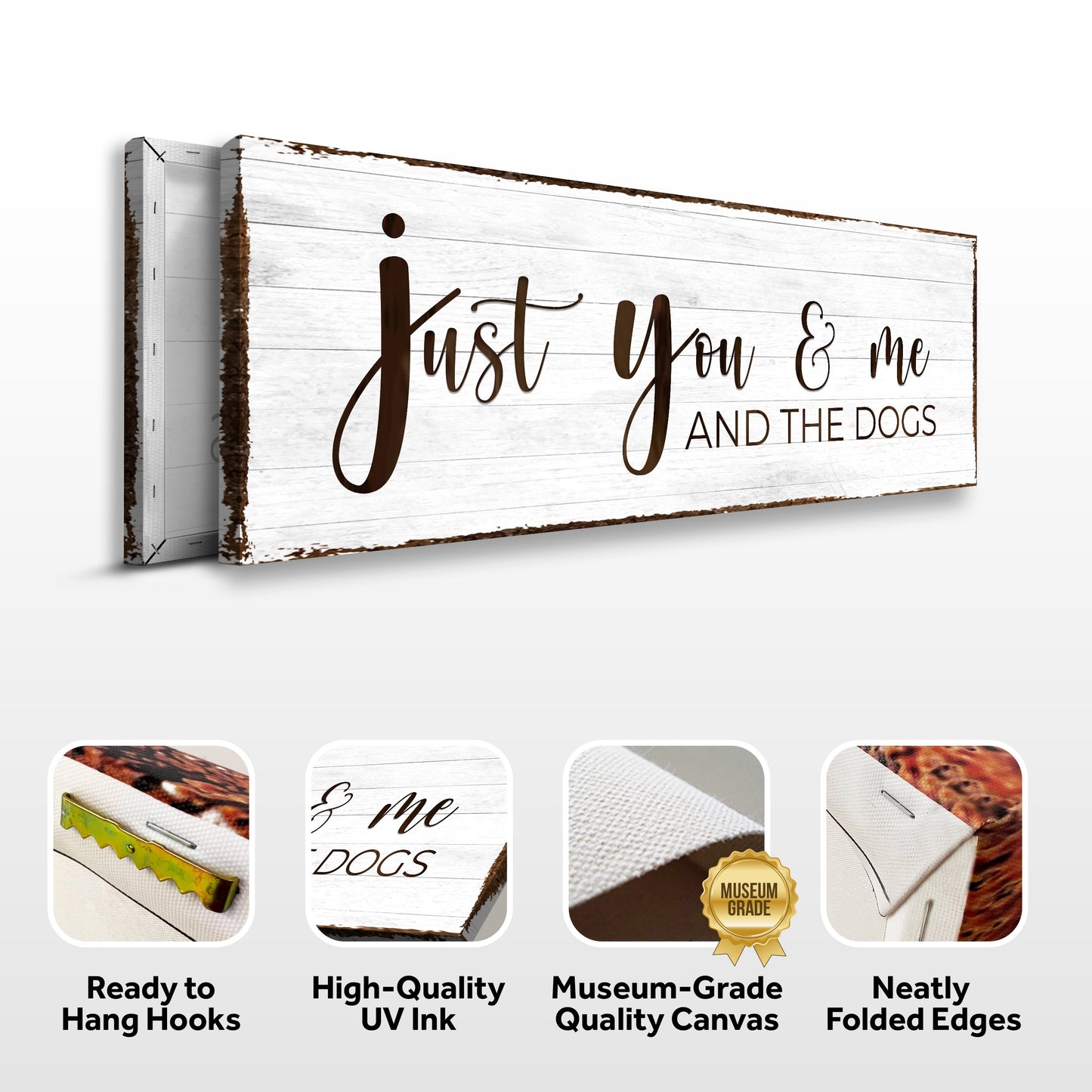 Just You, Me, And The Dogs Canvas Wall Art