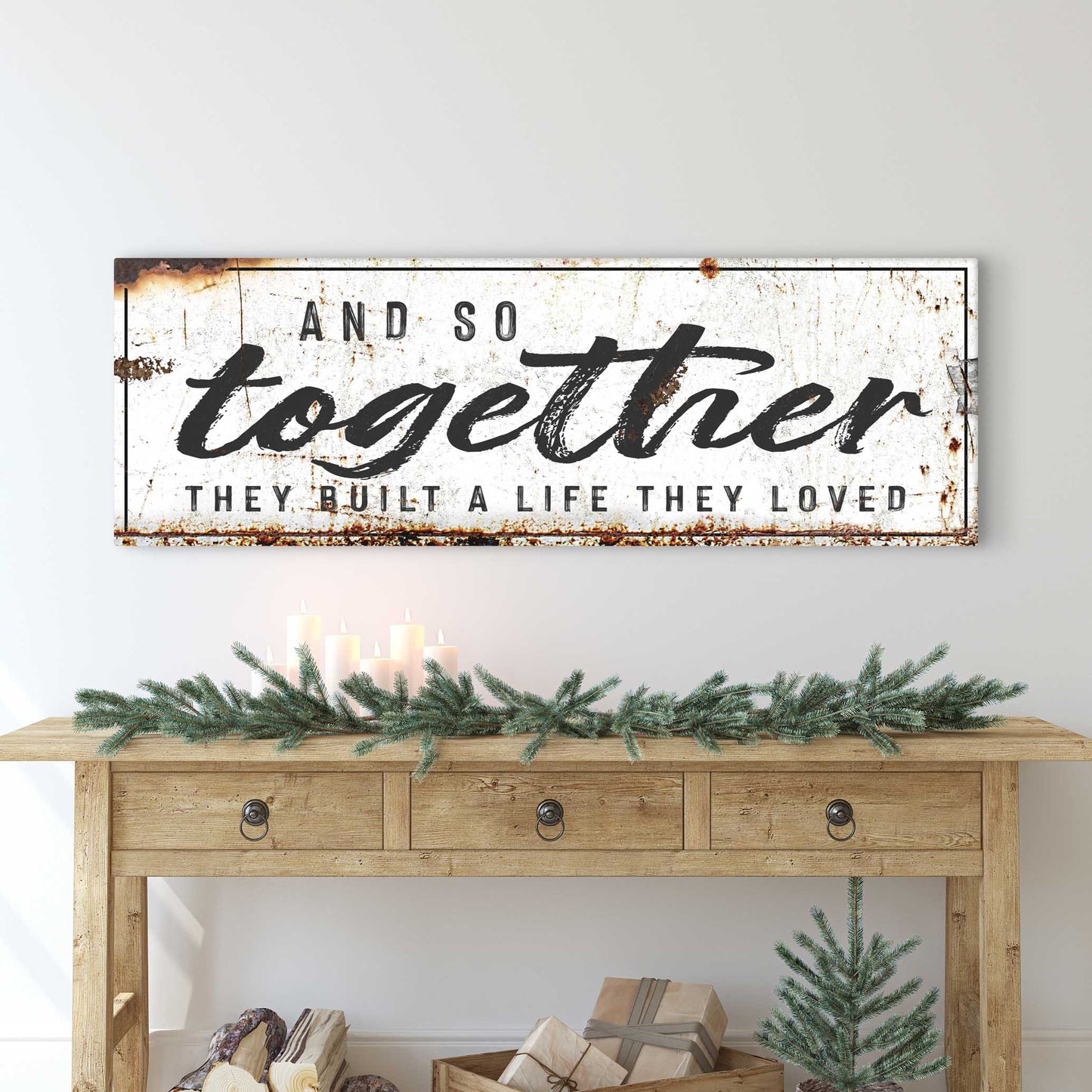 And So Together They Built A Life They Loved canvas wall art