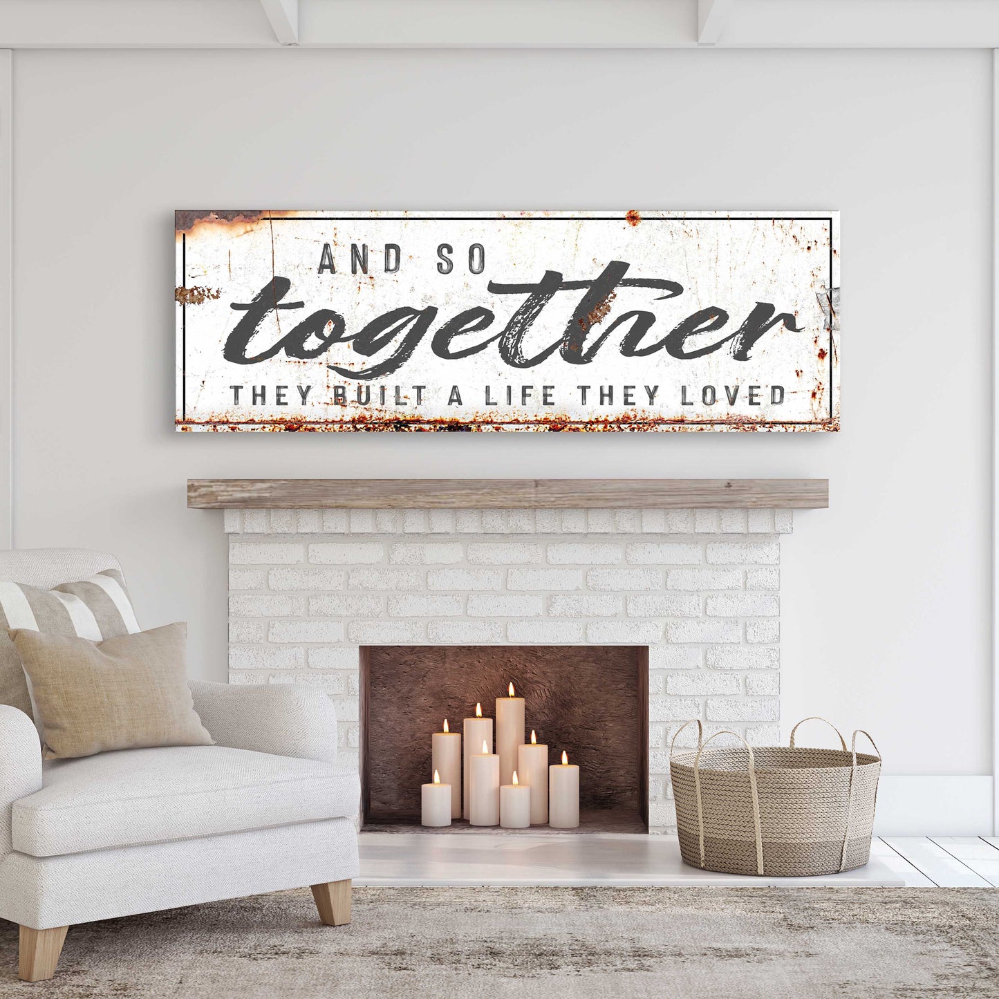 And So Together They Built A Life They Loved Canvas Wall Art