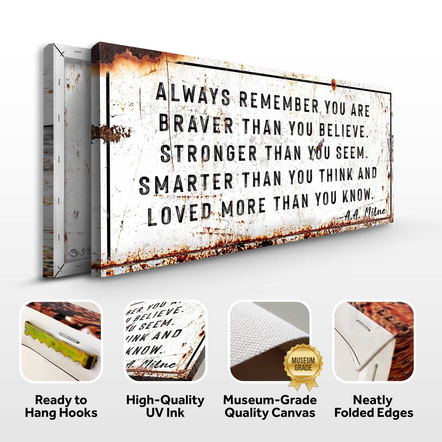 You Are Loved More Than You Know Rustic Canvas Wall Art
