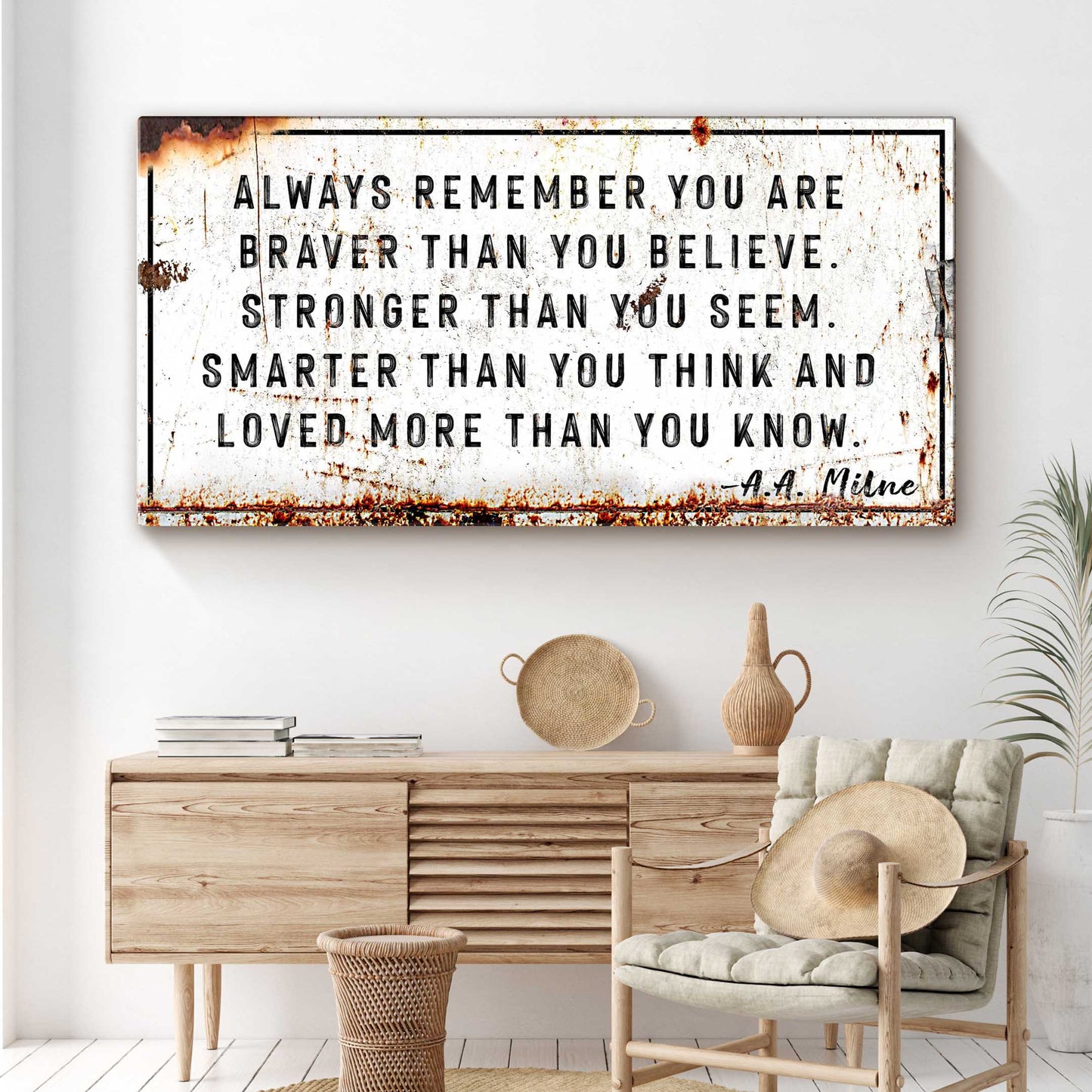 You Are Loved More Than You Know Rustic Canvas Wall Art