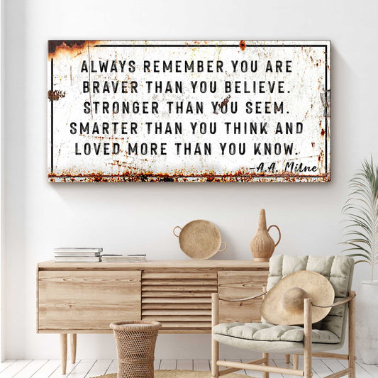 You Are Loved More Than You Know Rustic Canvas Wall Art