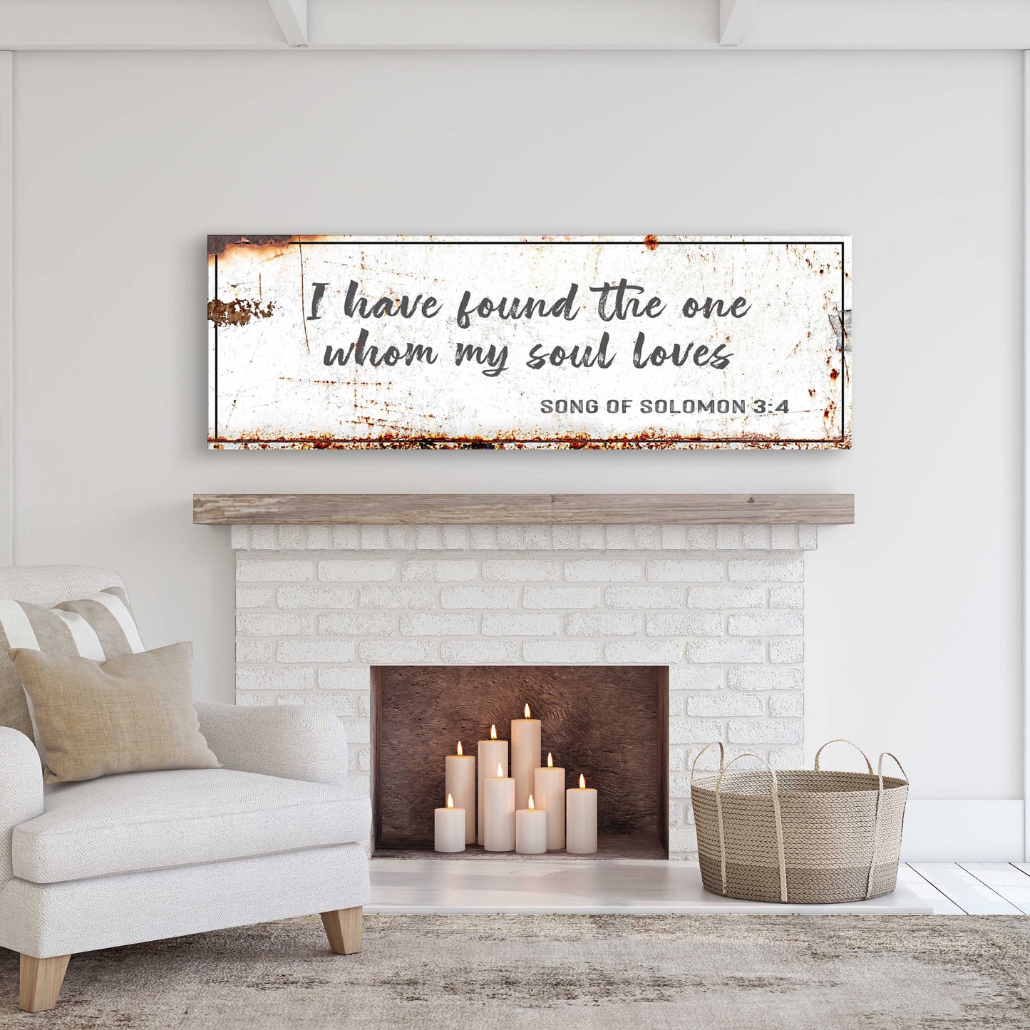 Song Of Solomon 3:4 I Have Found The One Canvas Wall Art