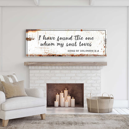 Soul Loves Brush Script canvas shown in a styled room setting, view 2