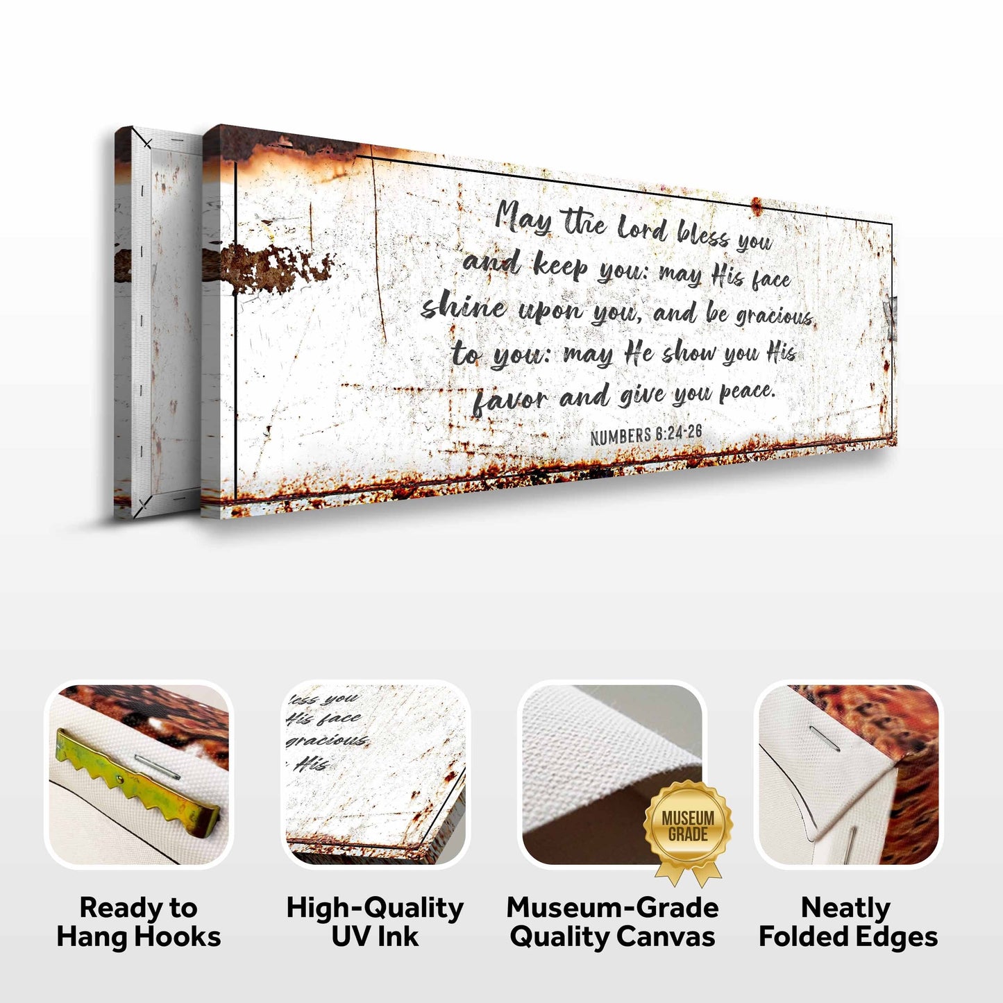 Numbers 6:24-26 May The Lord Bless You Canvas Wall Art