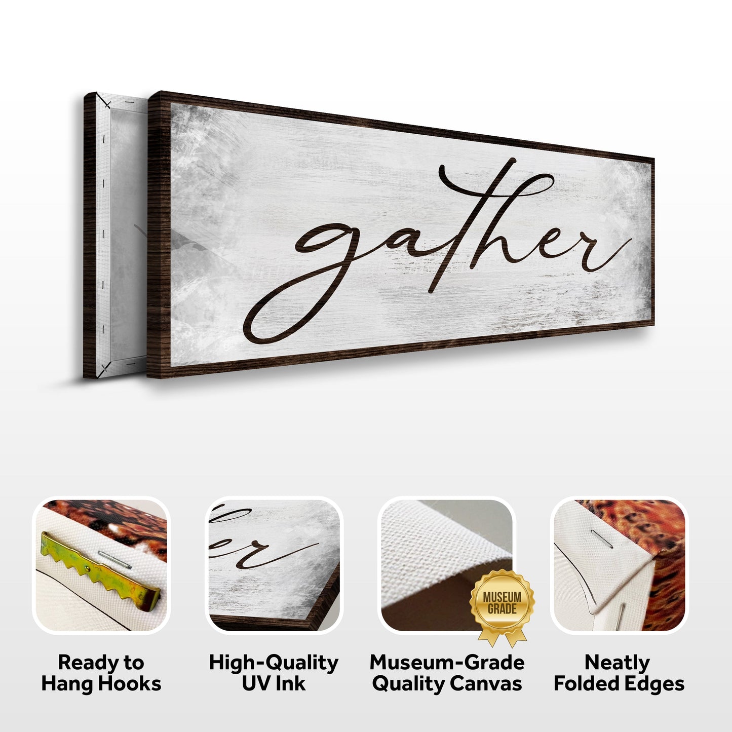 Gather Grunge Canvas Wall Art