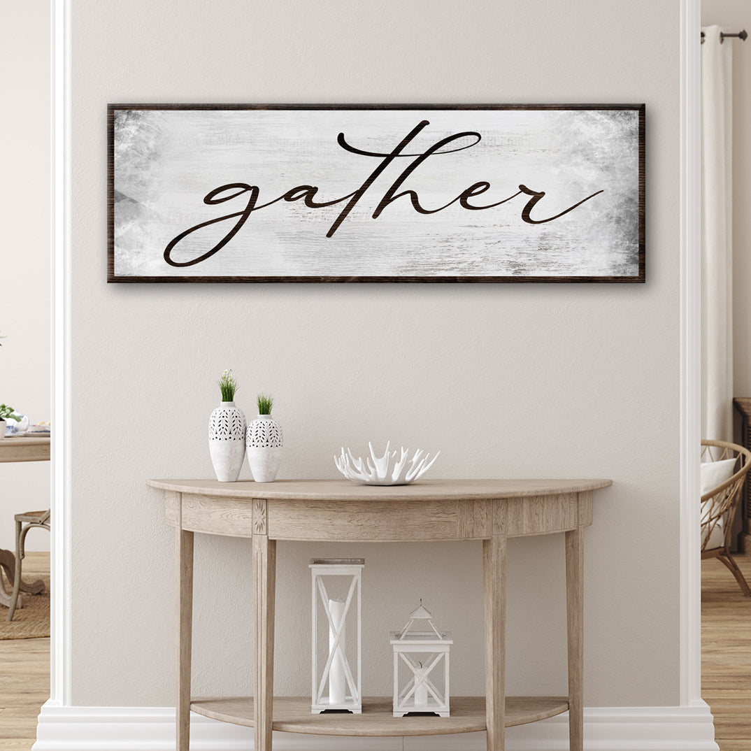 Gather Grunge Canvas Wall Art