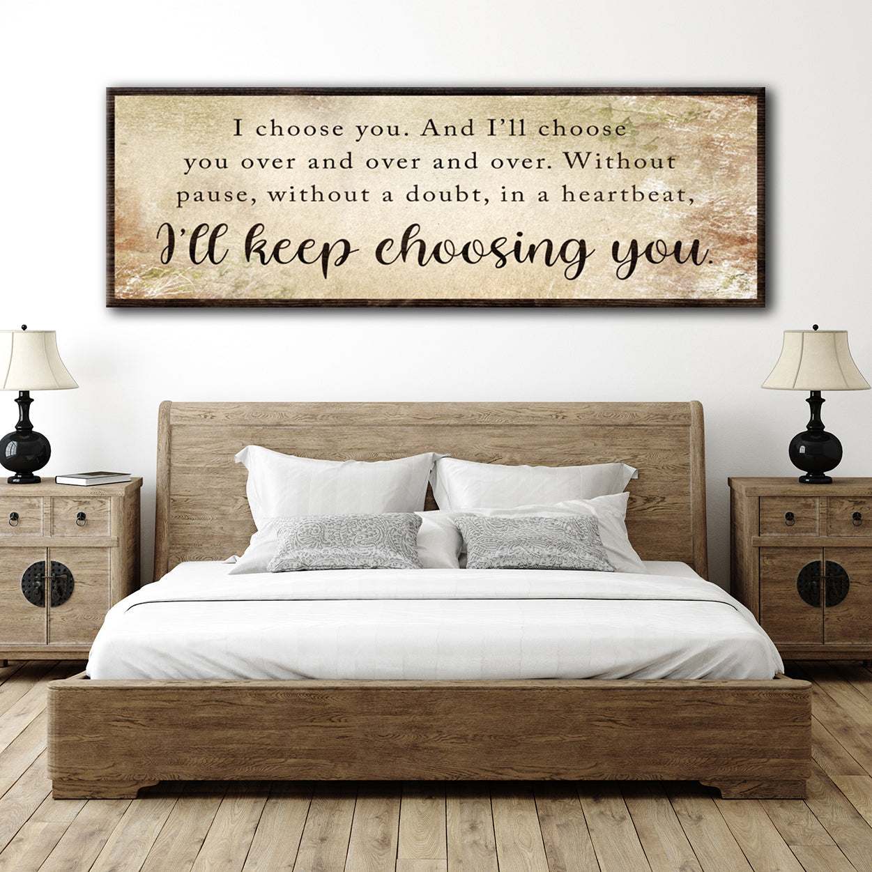 I'll Keep Choosing You Couple Canvas Wall Art