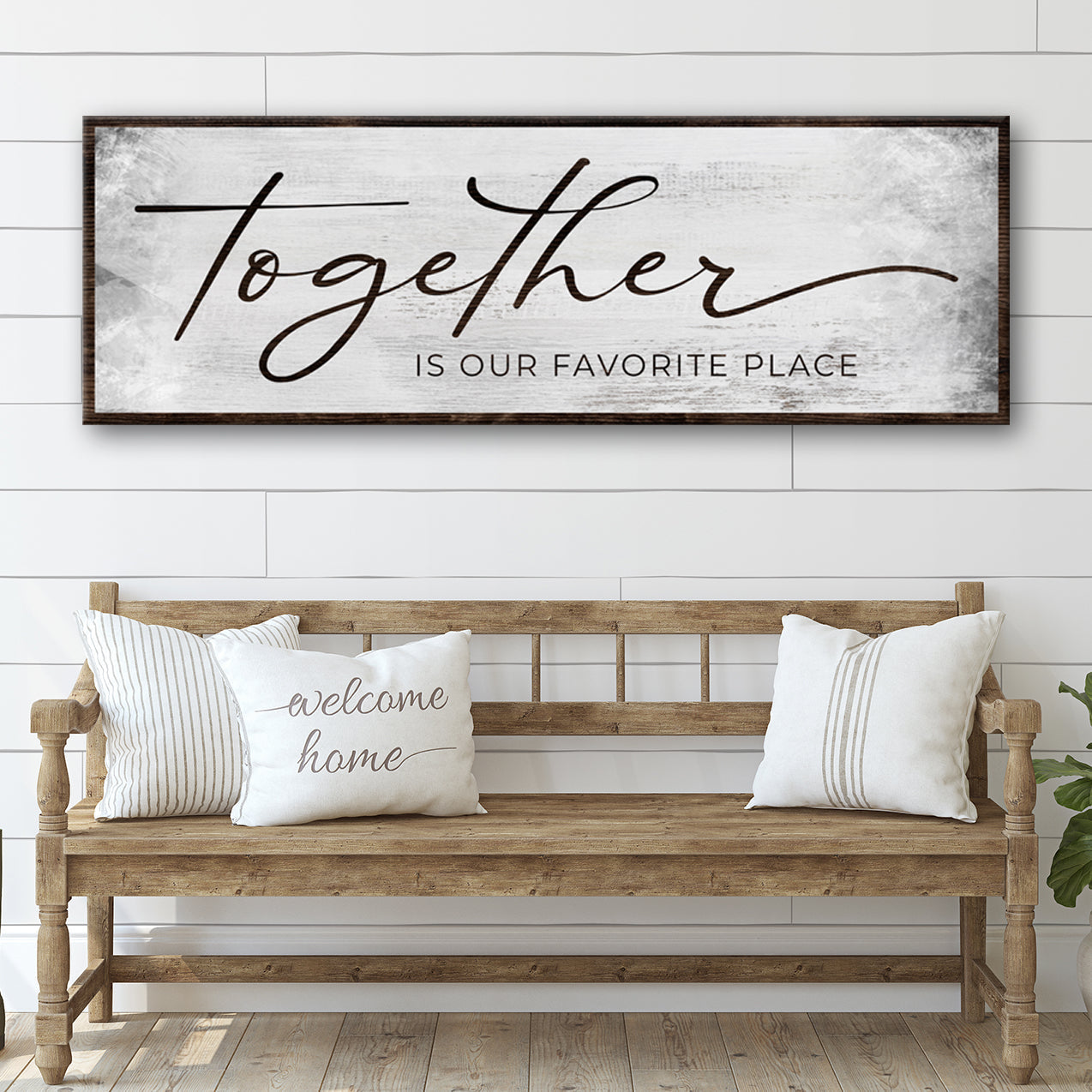 Together Is Our Favorite Place Canvas Wall Art