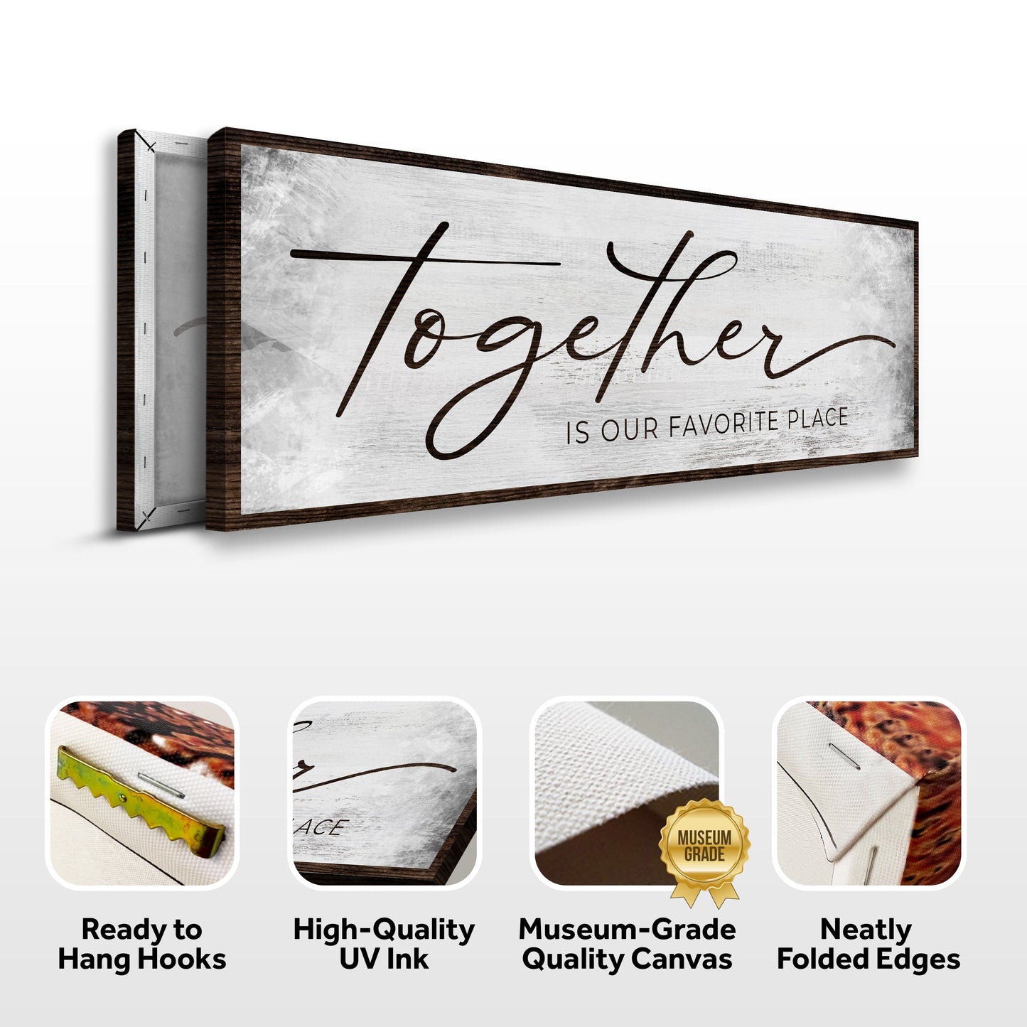 Together Is Our Favorite Place Canvas Wall Art