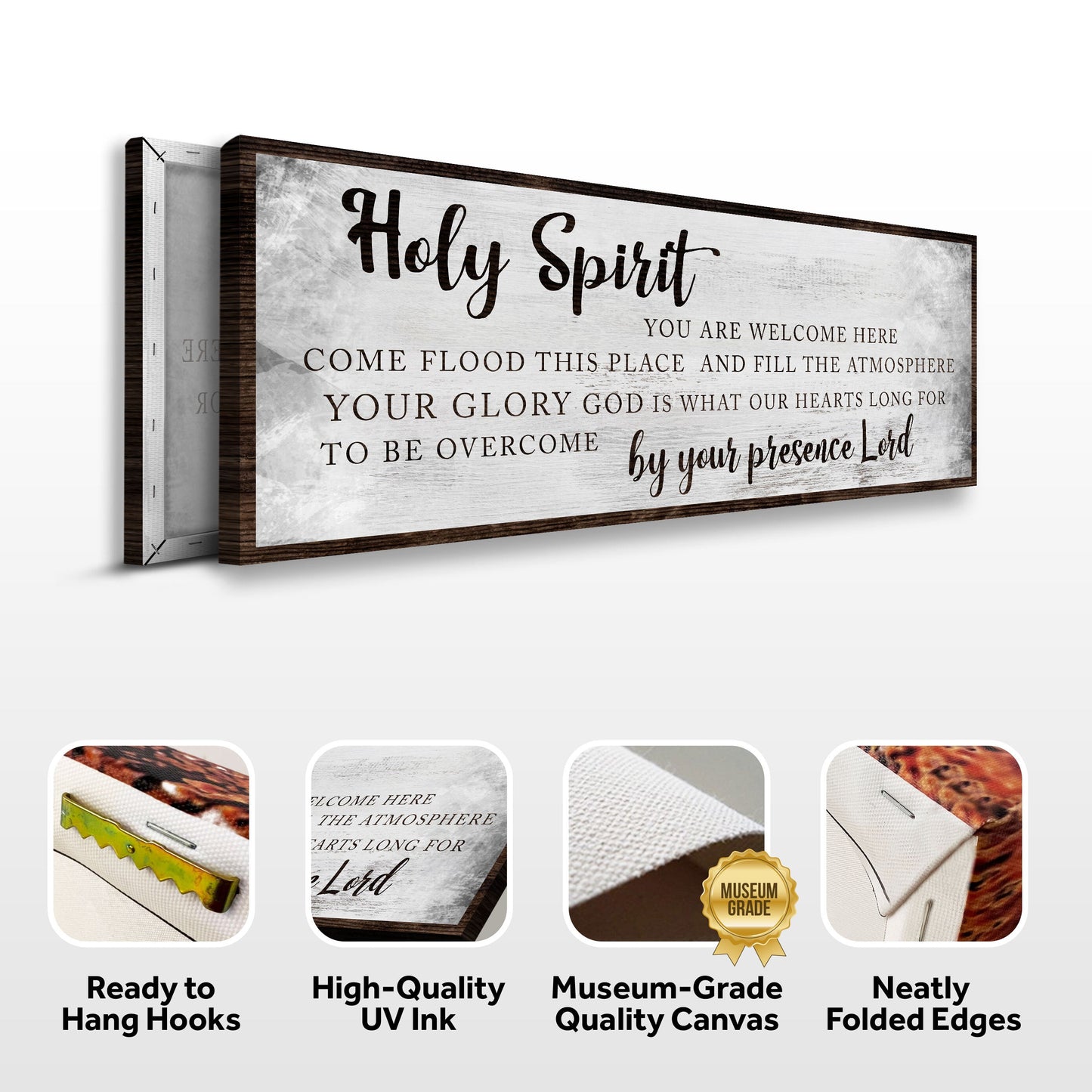 Holy Spirit You Are Welcome Here Faith Canvas Sign